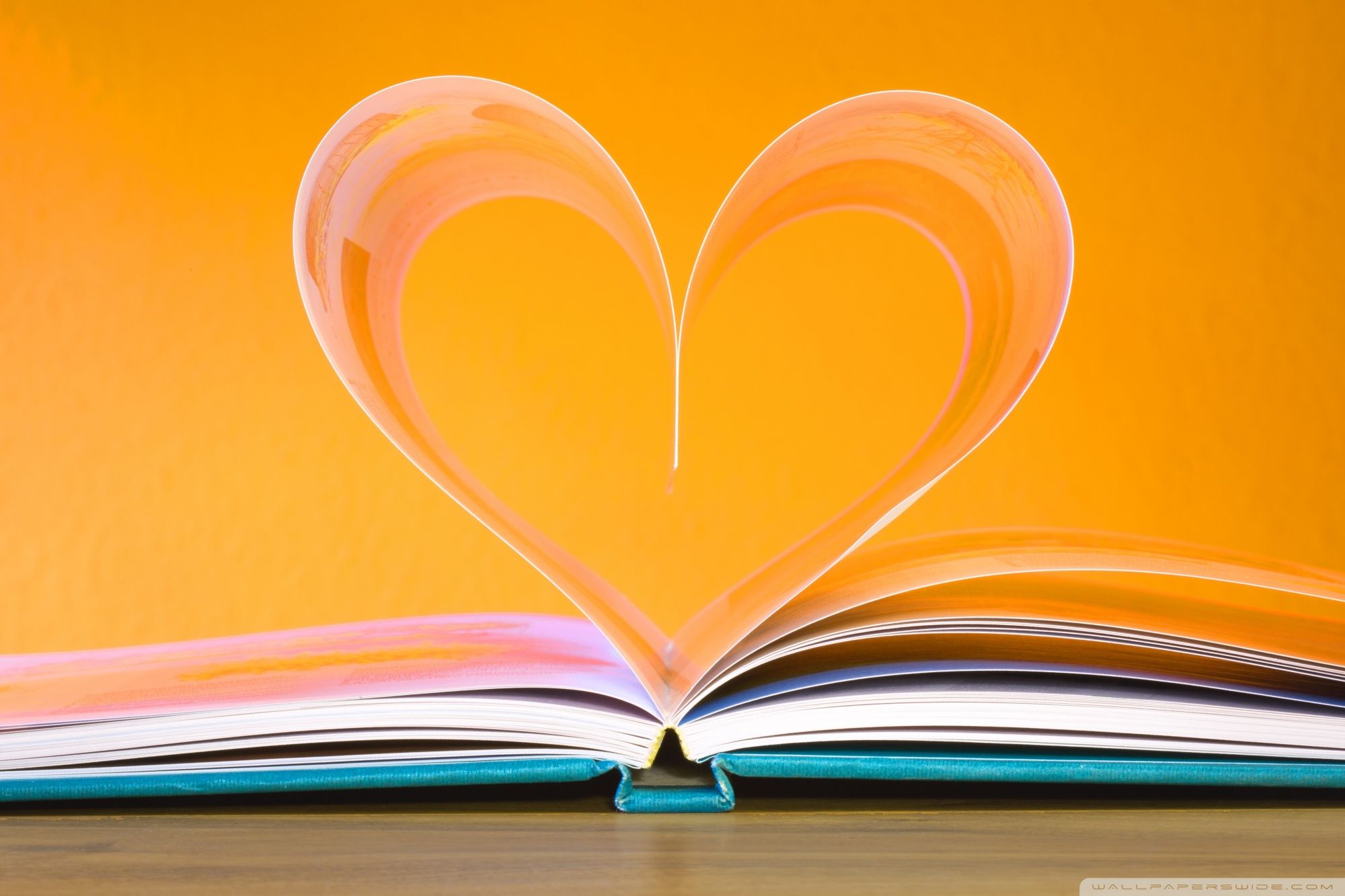 Open Book Heart Ultra HD Desktop Background Wallpaper for 4K UHD