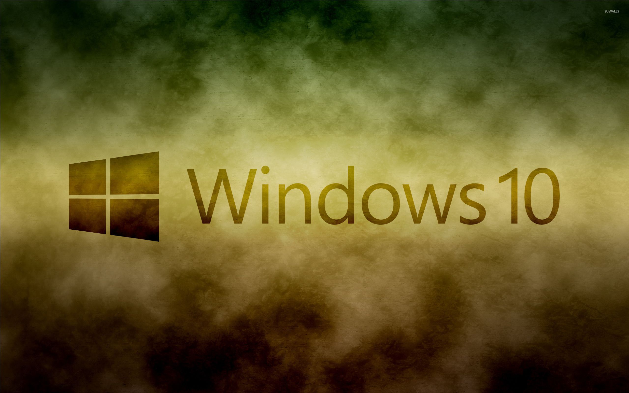 Windows 10 transparent text logo