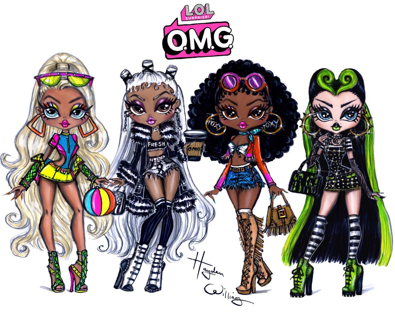 Loving the new LOL OMG fashion dolls by MGA & was inspired to