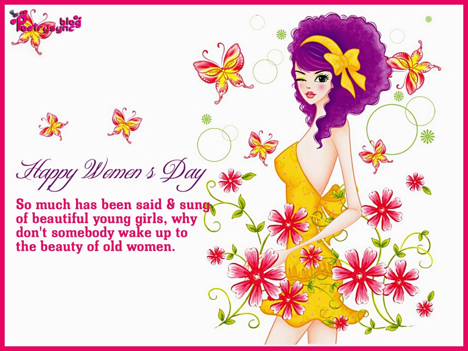 Poetry: Women's Day Quotes with Wishes Image