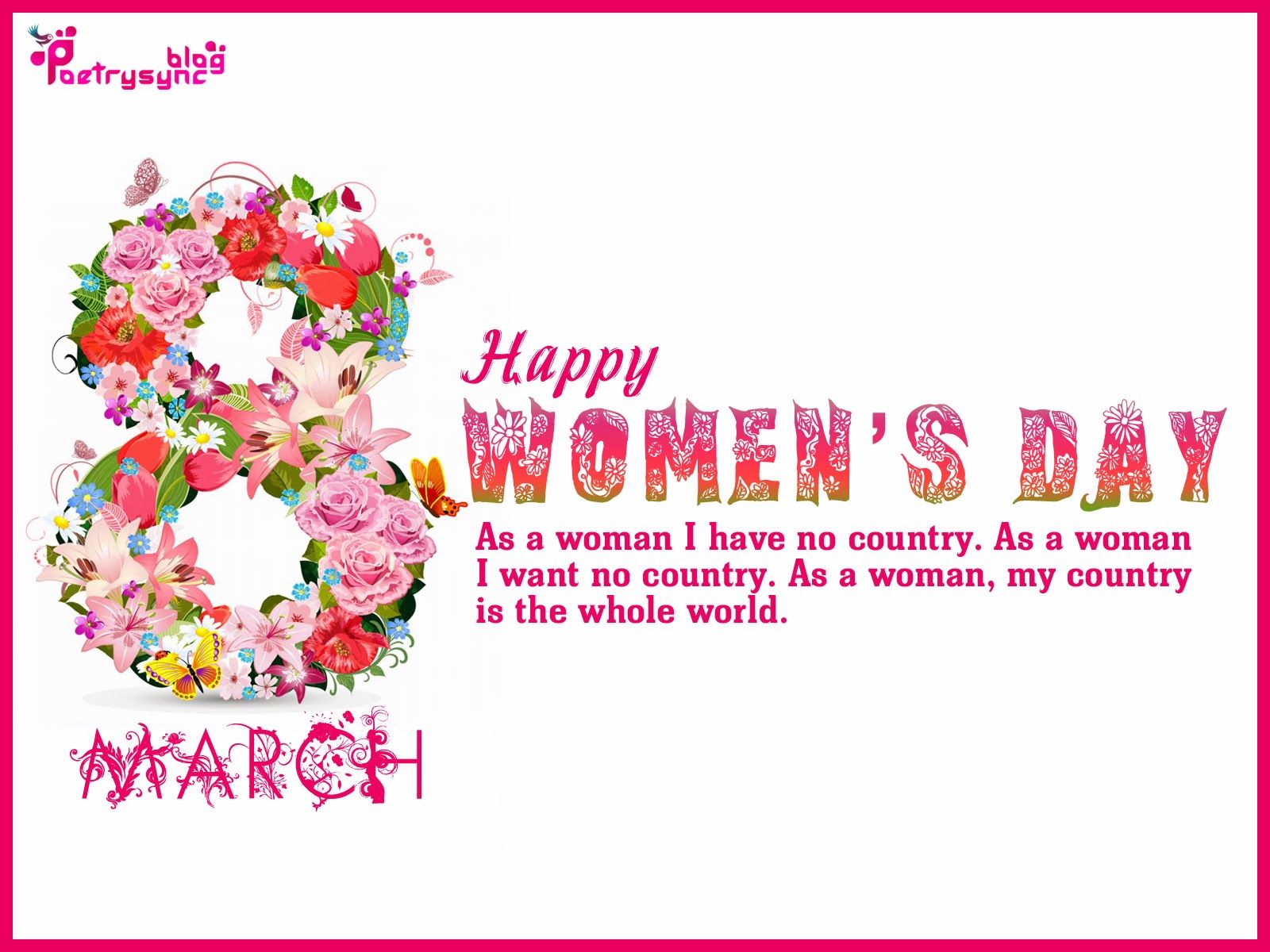 Happy Women's Day Wishes Quote Image 8 March Picture. Happy woman