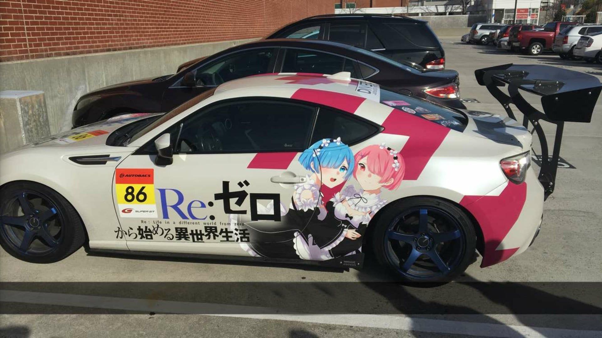 This car of culture was parked next to me today