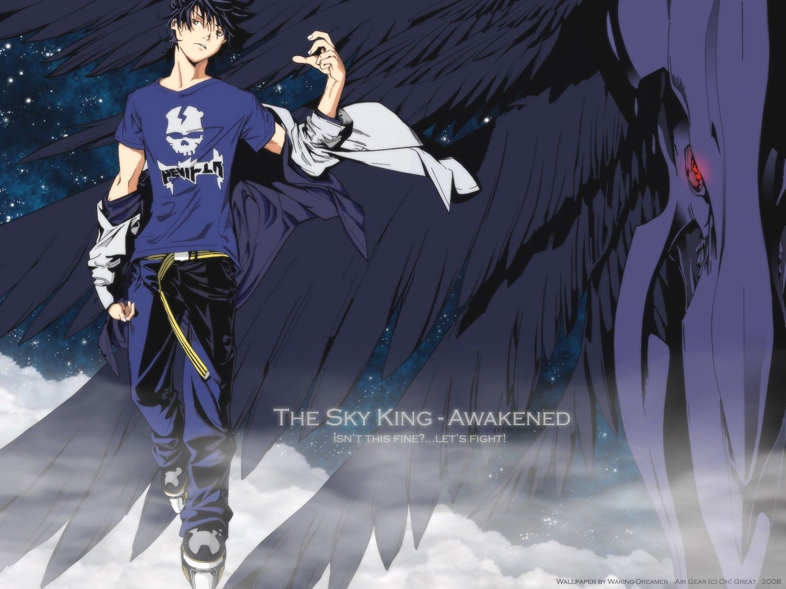 The Sky King Awakened illustration, anime, anime boys, Air Gear