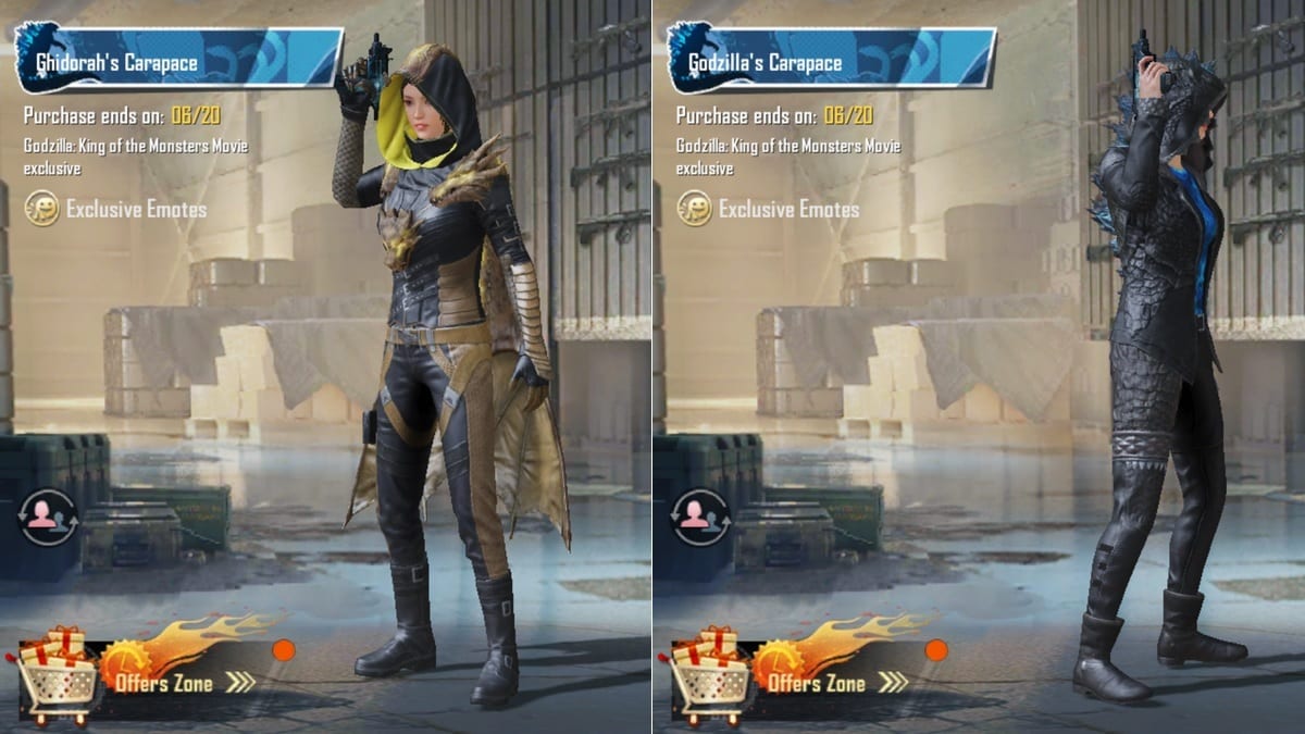 PUBG Mobile x Godzilla: King of the Monsters Crossover