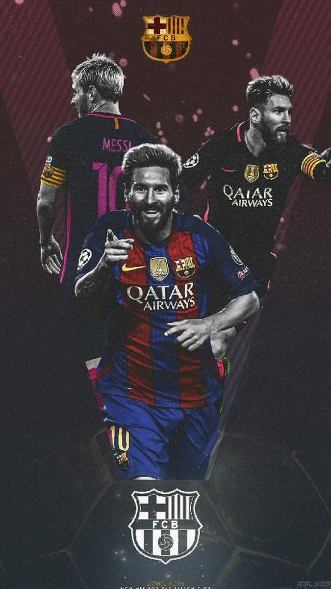 FC Wallpaper Messi Barcelona iPhone X