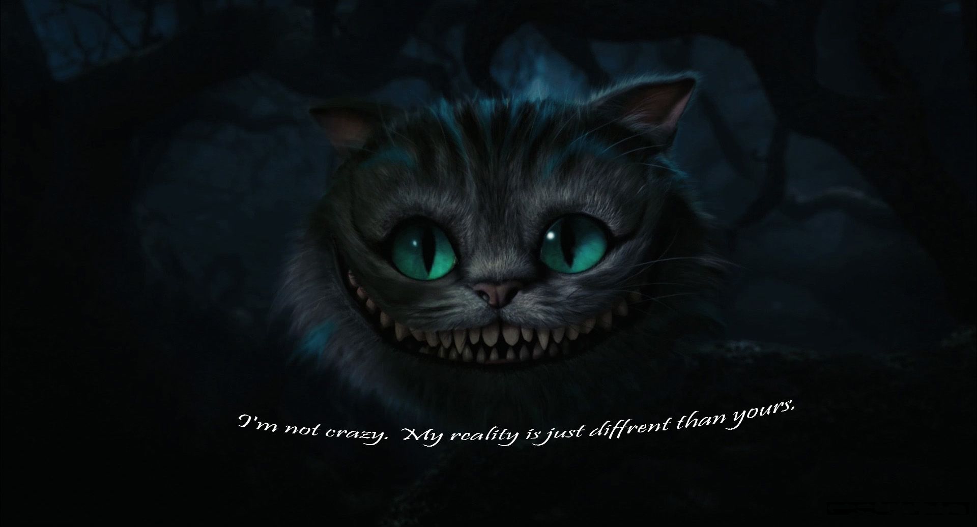 Cheshire cat in Wonderland Wallpaper