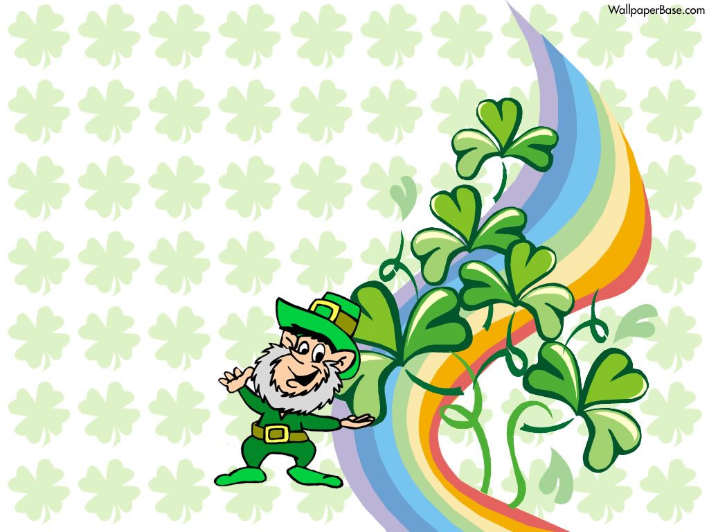 Cartoon Leprechaun Wallpaper Patrick's Day Holiday Desktop