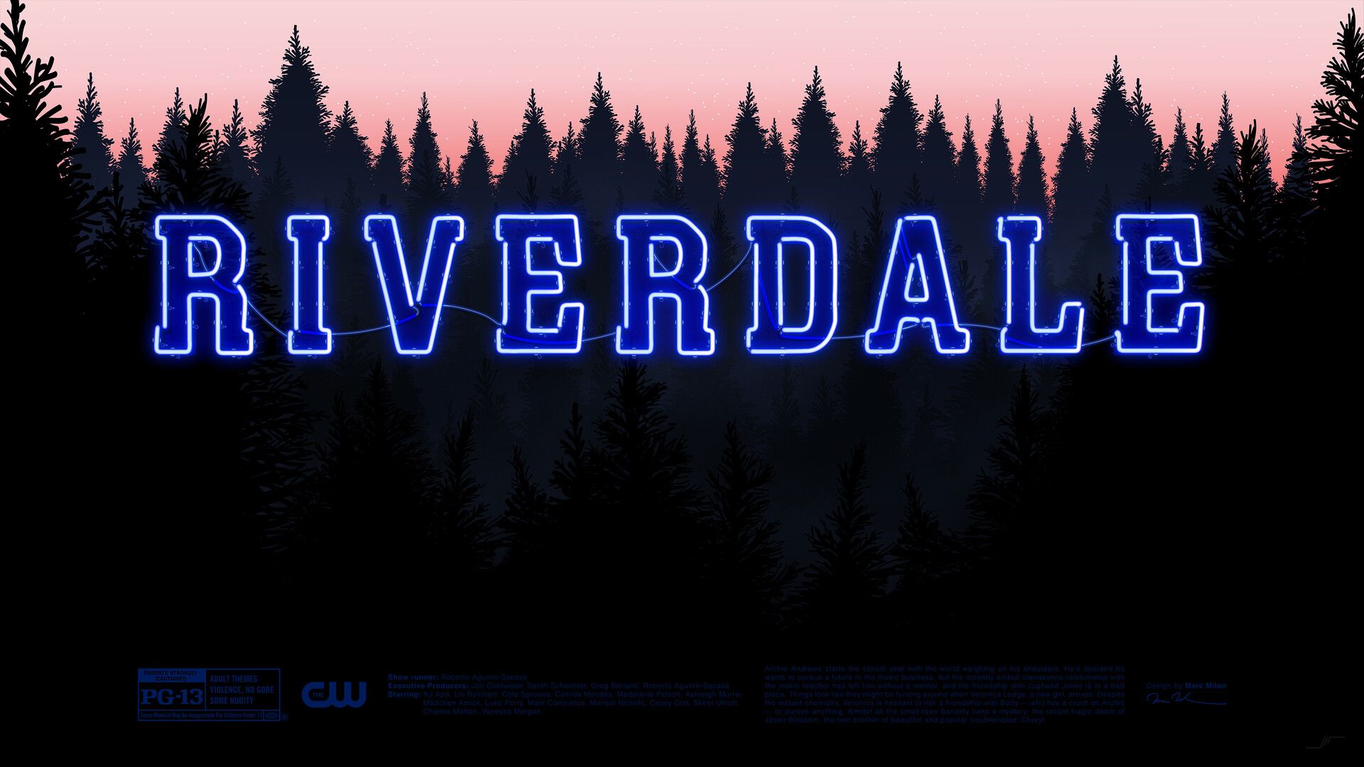 Riverdale Neon Movie Poster + Wallpaper Set