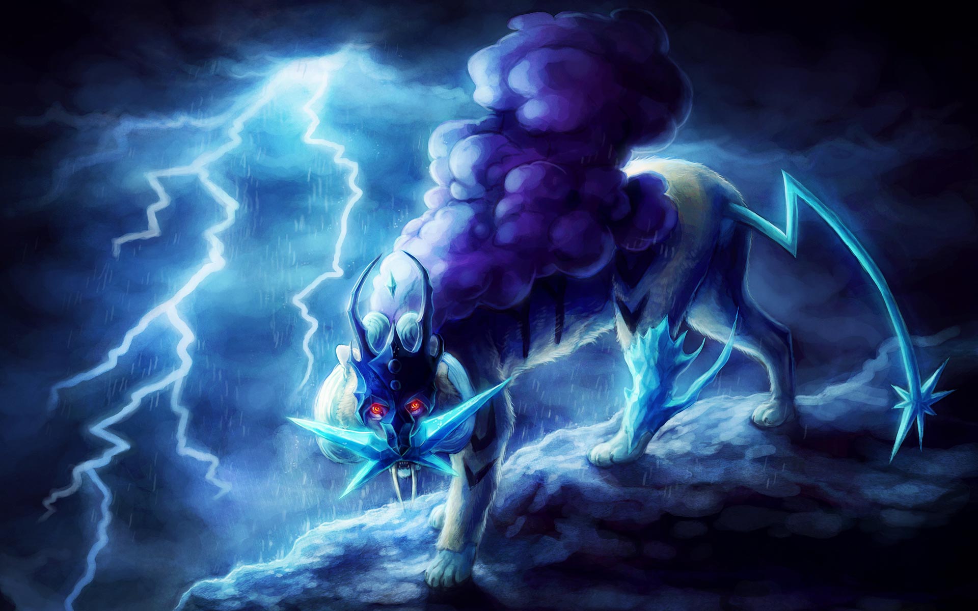 lightning wolf anime