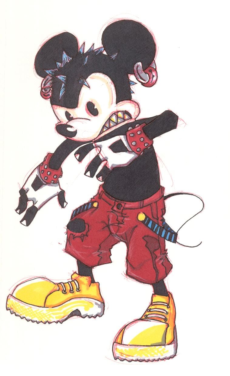 30 Drawn Mickey Mouse wallpapers Free Clip Art stock illustrations.