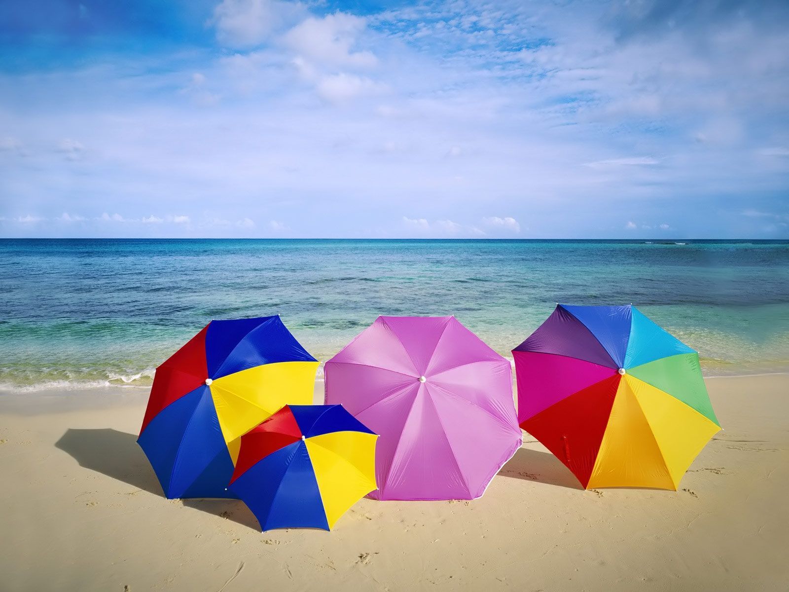 water. Summer landscape, Beach umbrella, Beach