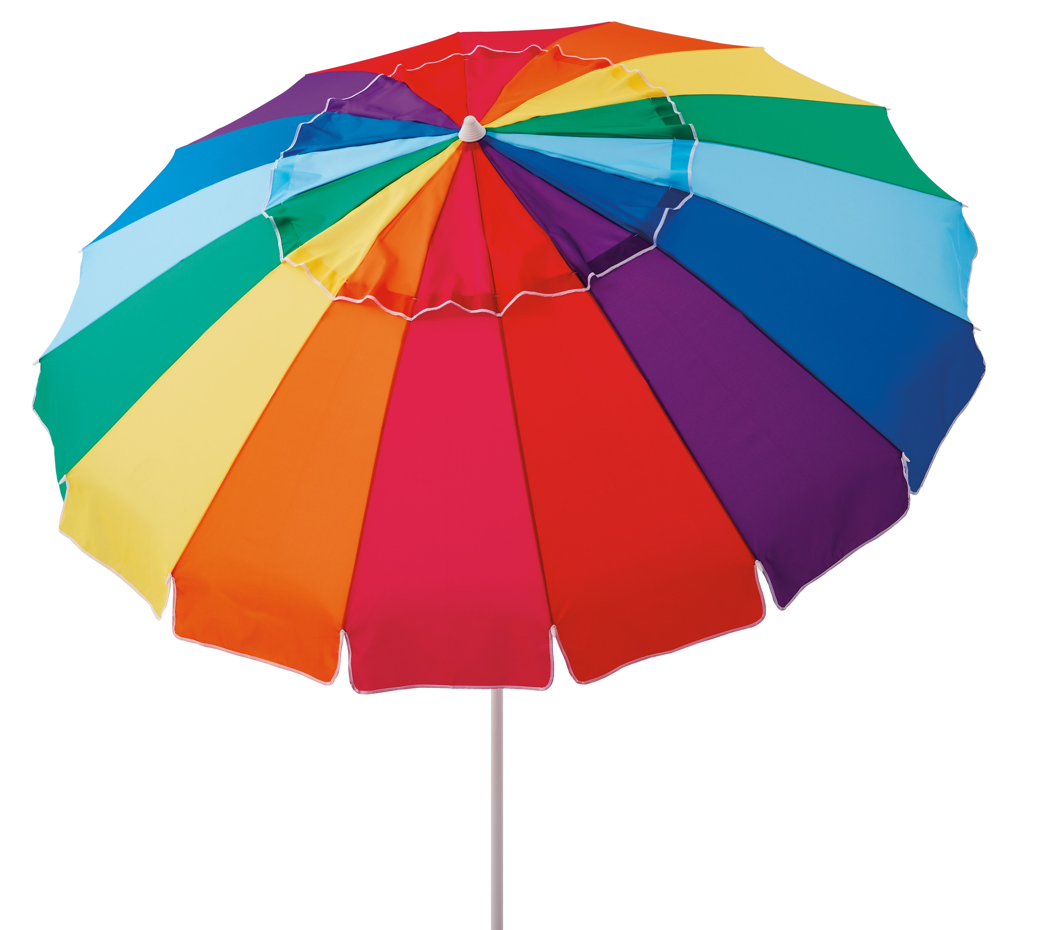 Mainstays 8 ft. Vented Tilt Rainbow Beach Umbrella