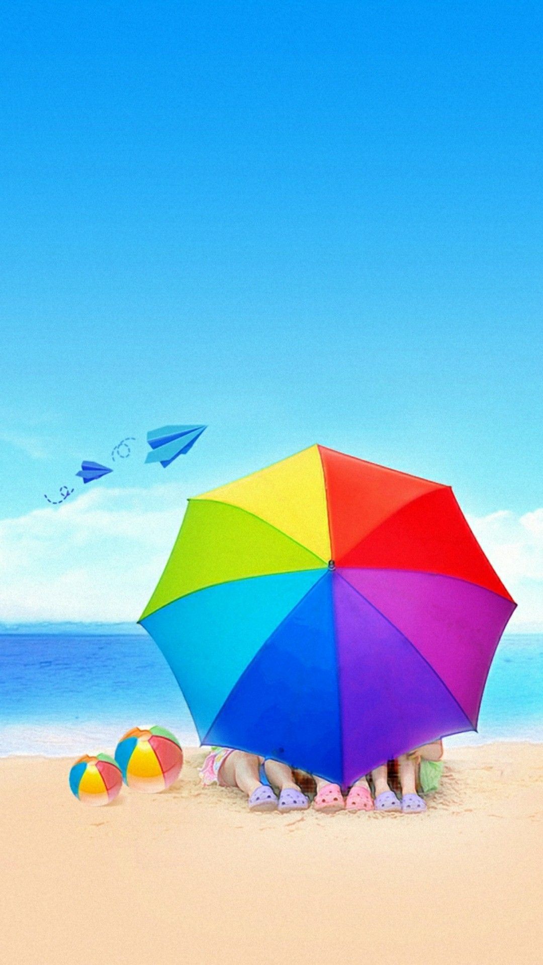 Beach umbrella. Best wallpaper android, iPhone 5s wallpaper