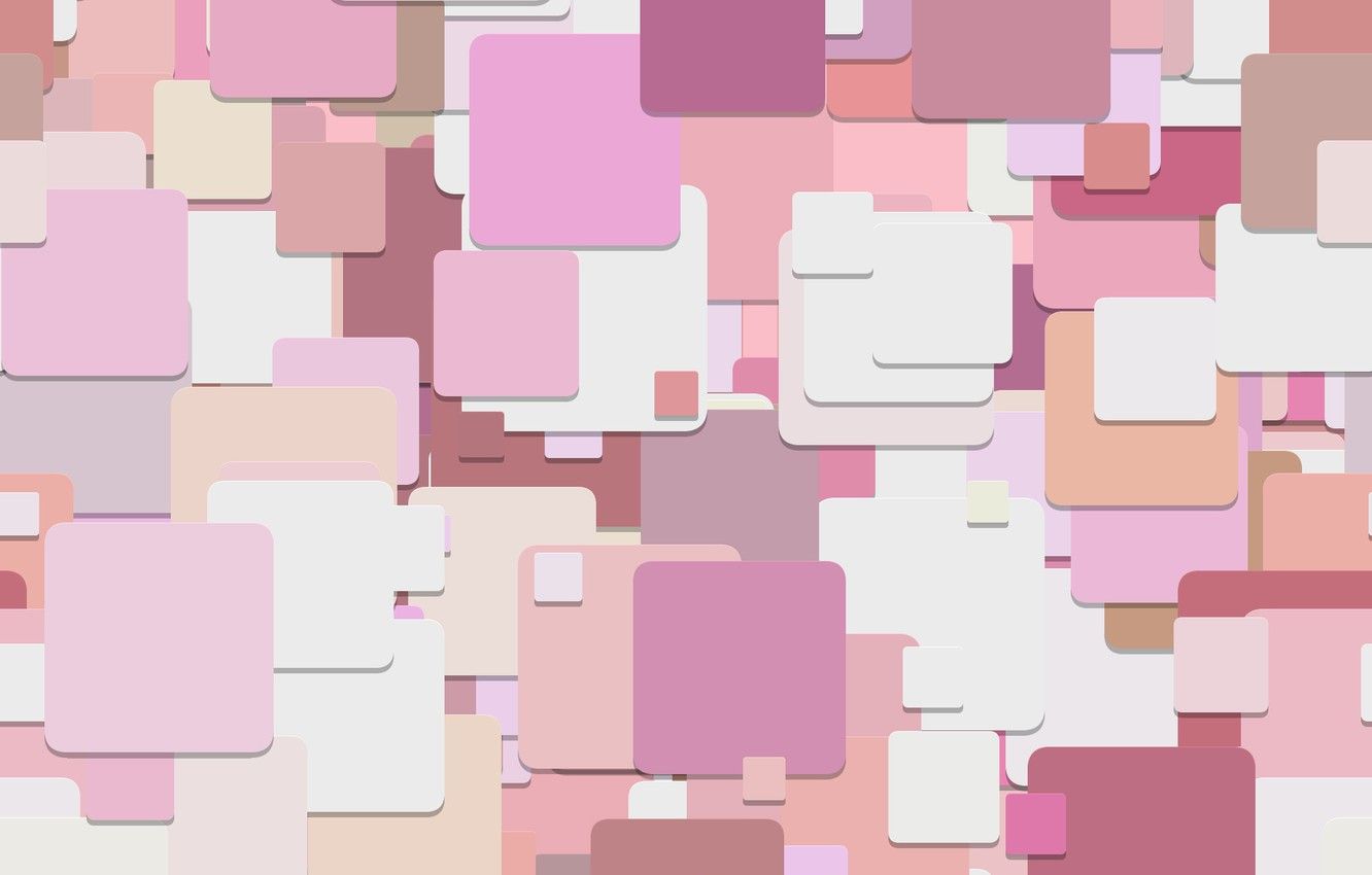 Wallpaper abstraction, Pink, white, geometry, Abstract, background