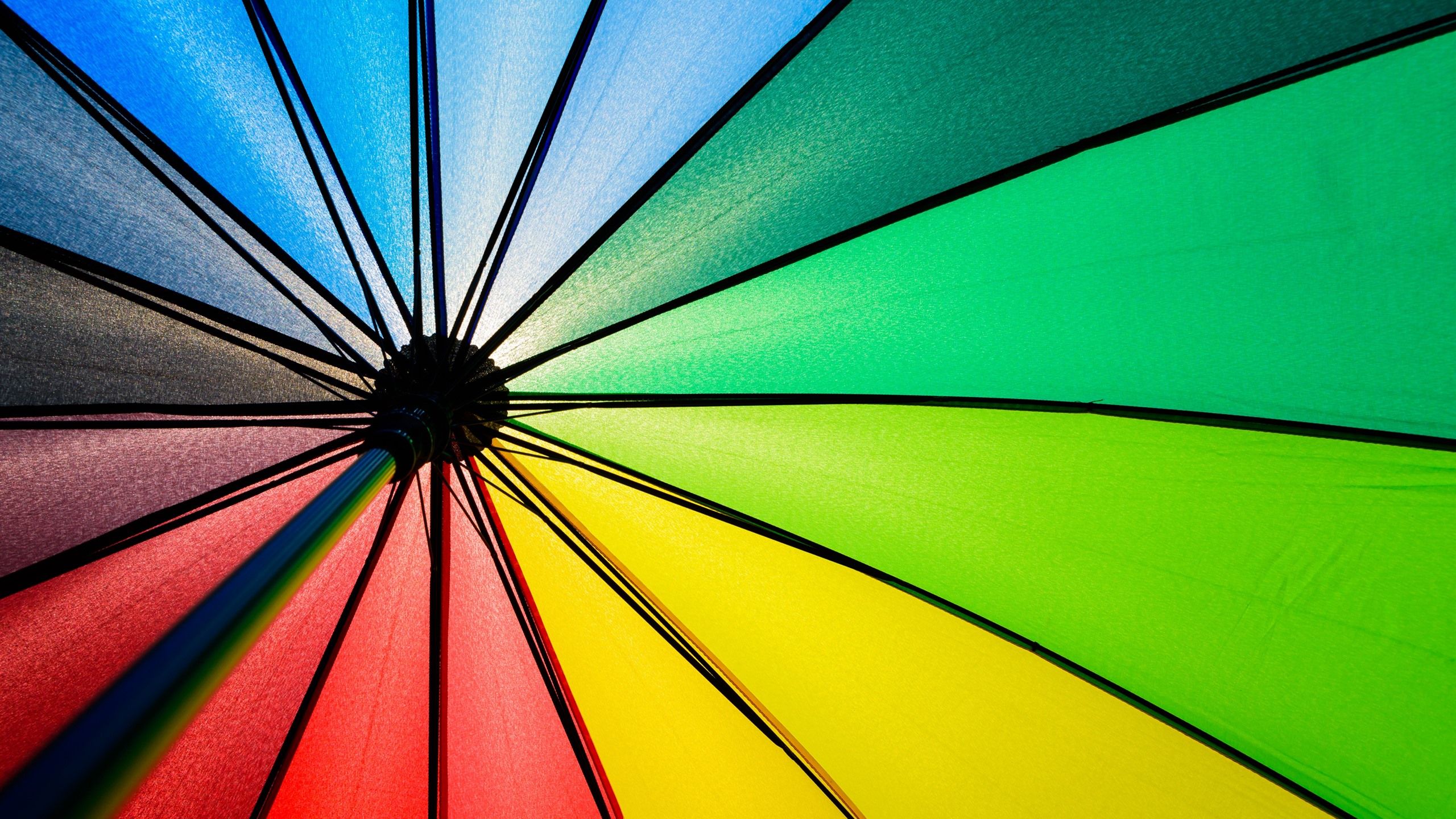 Wallpaper Umbrella, colorful fabric, rainbow colors 2880x1800 HD