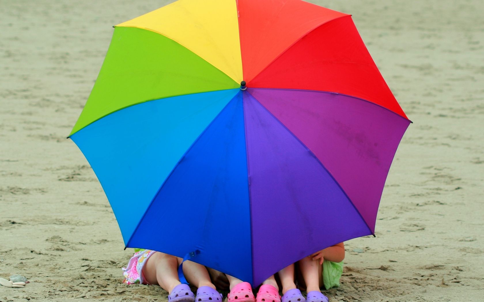 Rainbow Umbrella Wallpaper