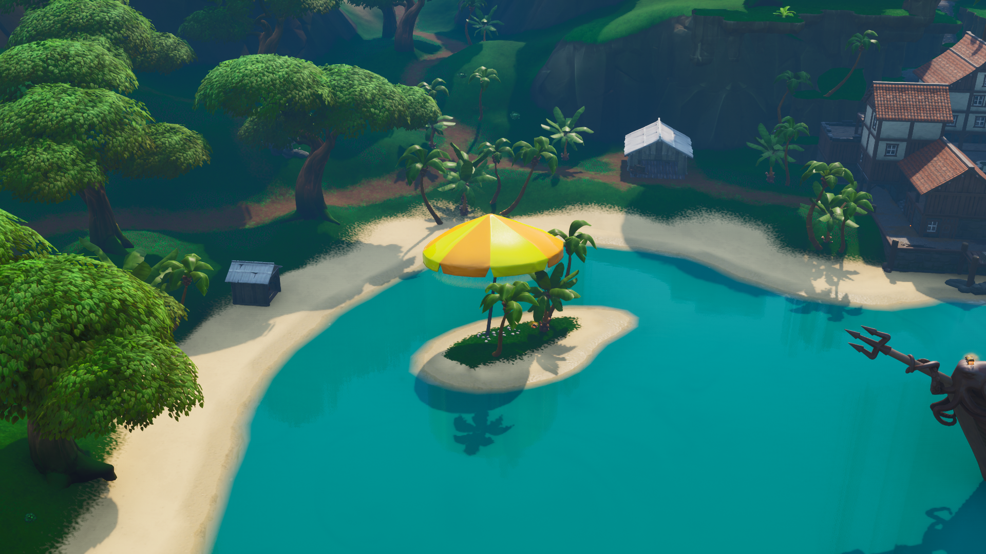 Where to Bounce off of a Giant Beach Umbrella in Fortnite?
