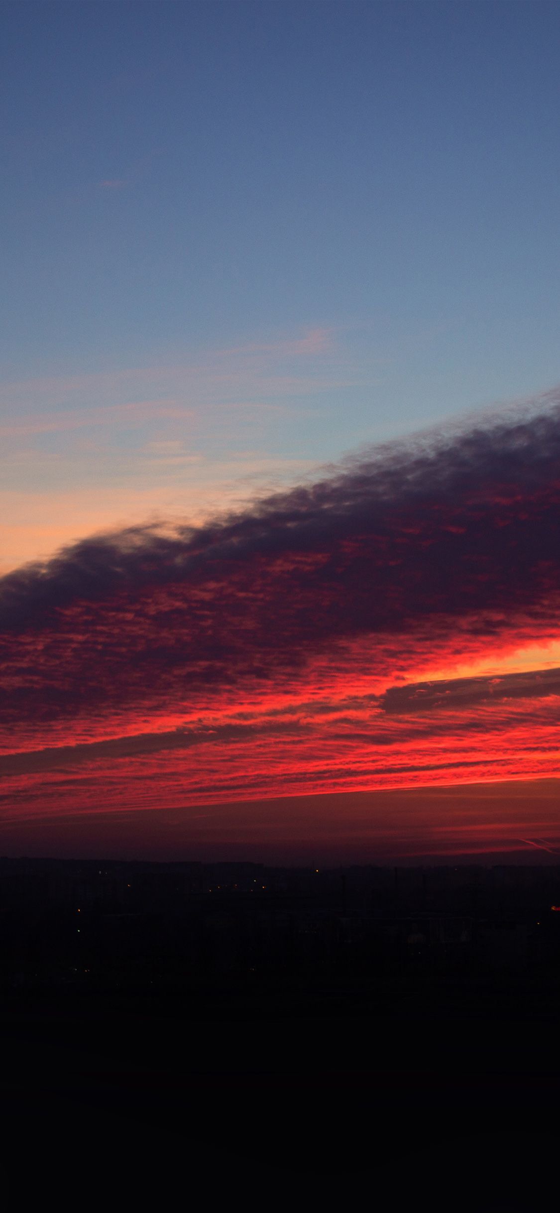 iPhone X wallpaper. sky sunset cloud red