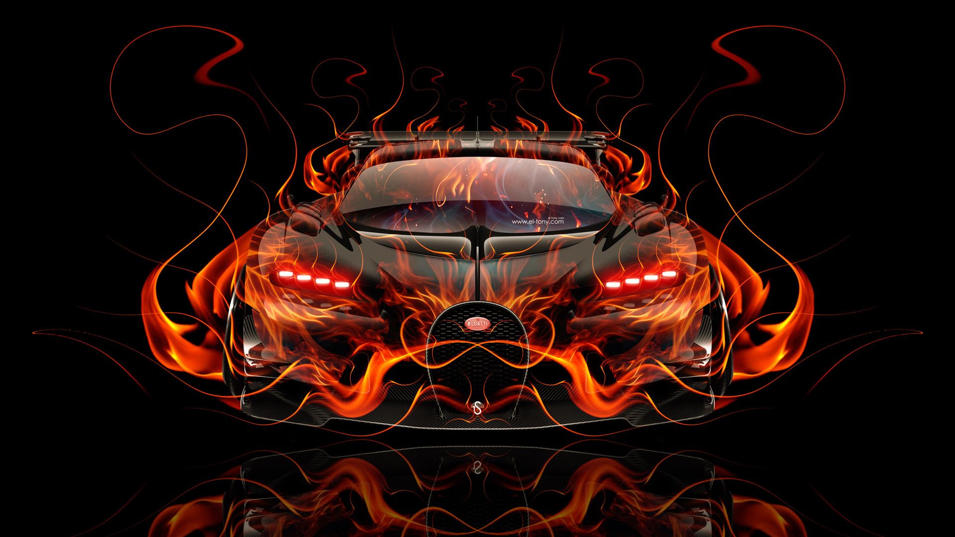 Fire Bugatti Wallpapers - Wallpaper Cave