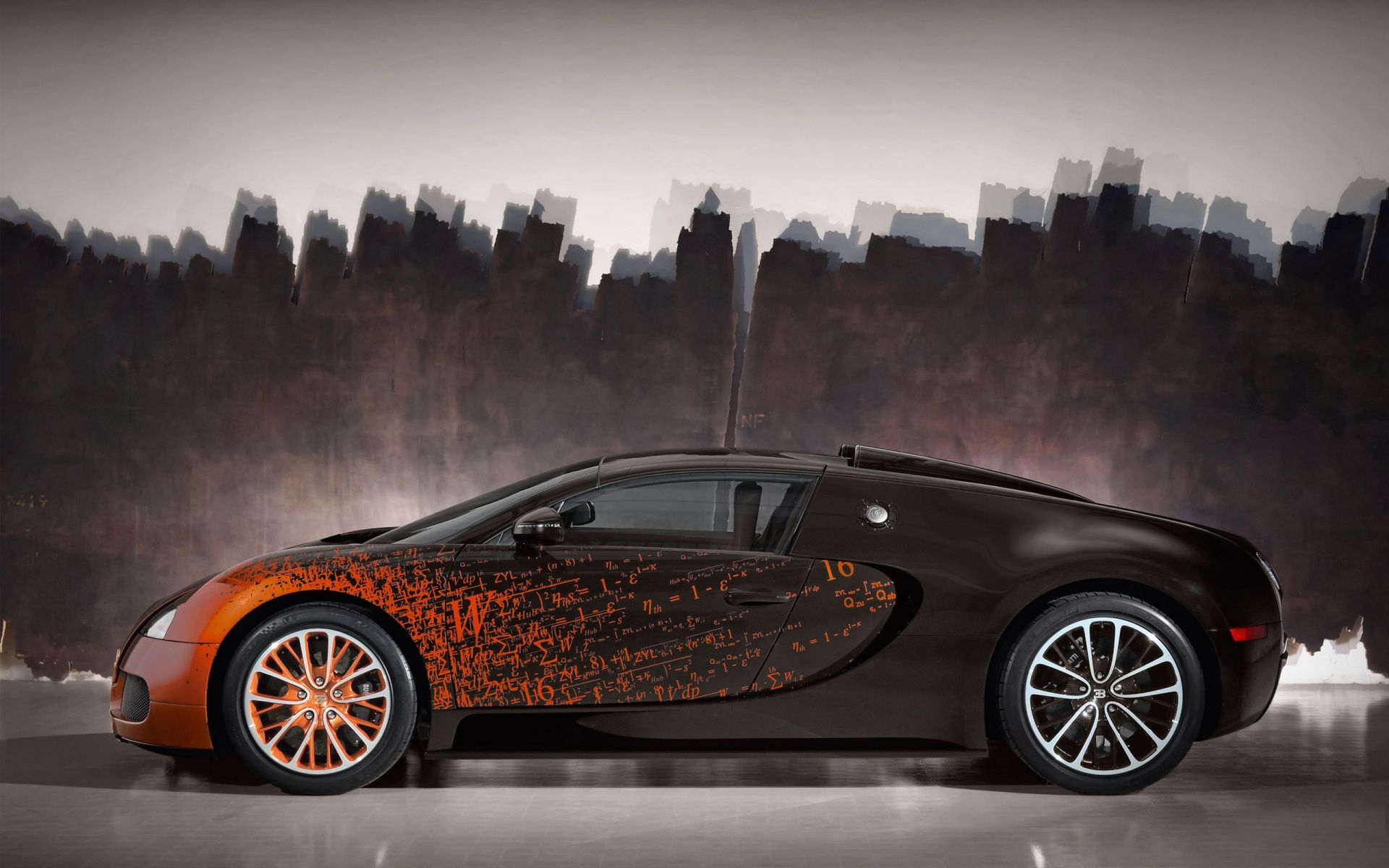 Fire Paint Bugati Veyron