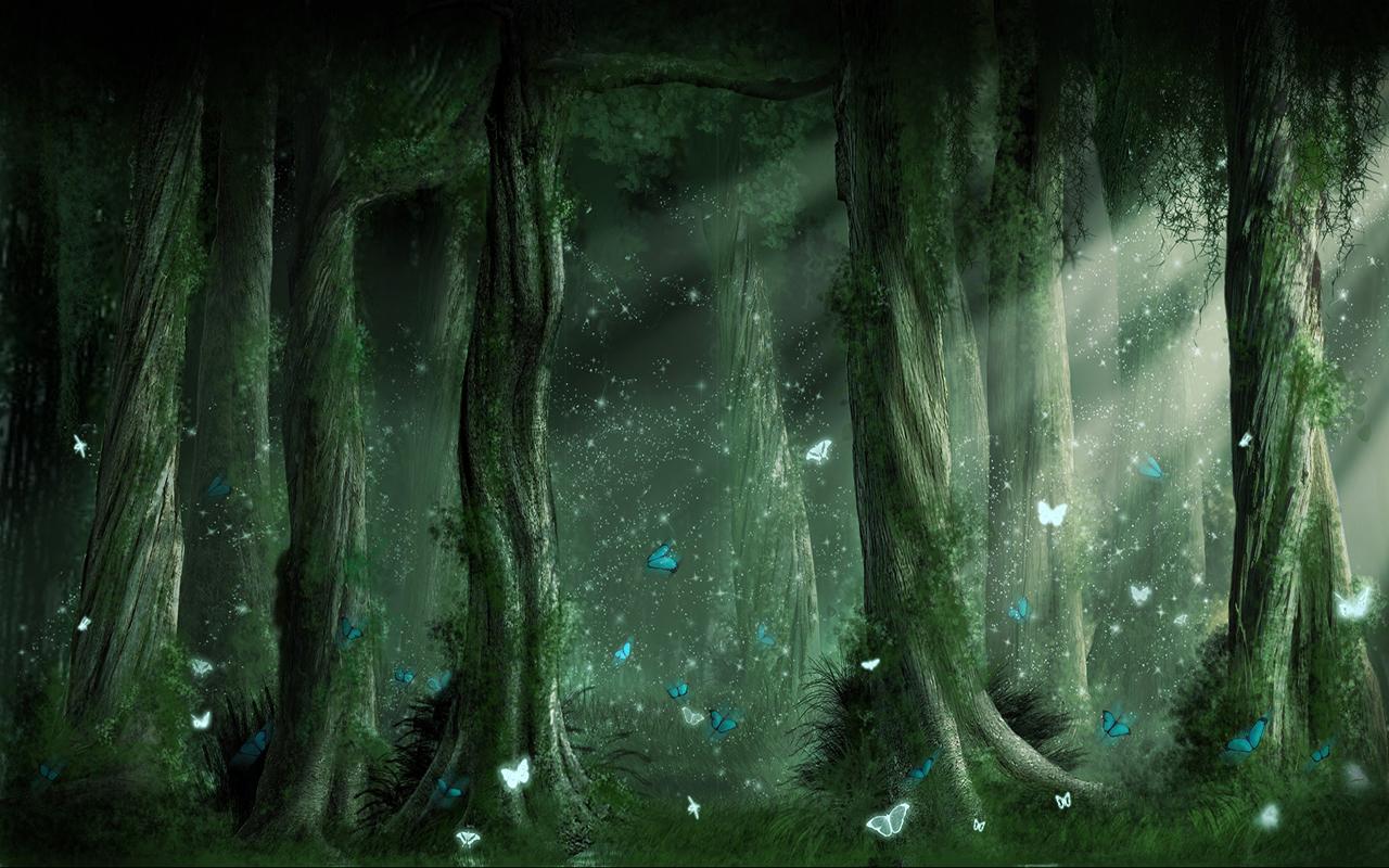 Магический лес из Гарри Поттера