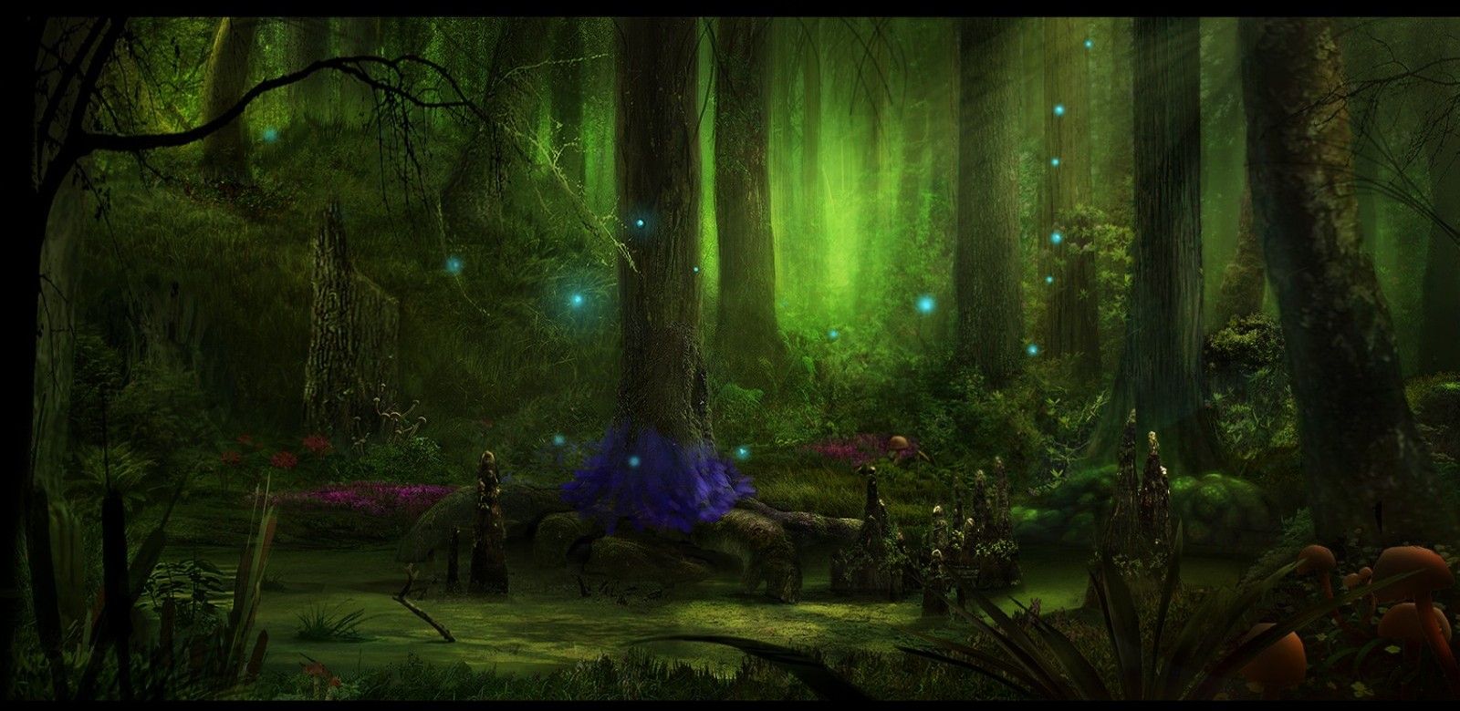 Fairy forest Wallpaper
