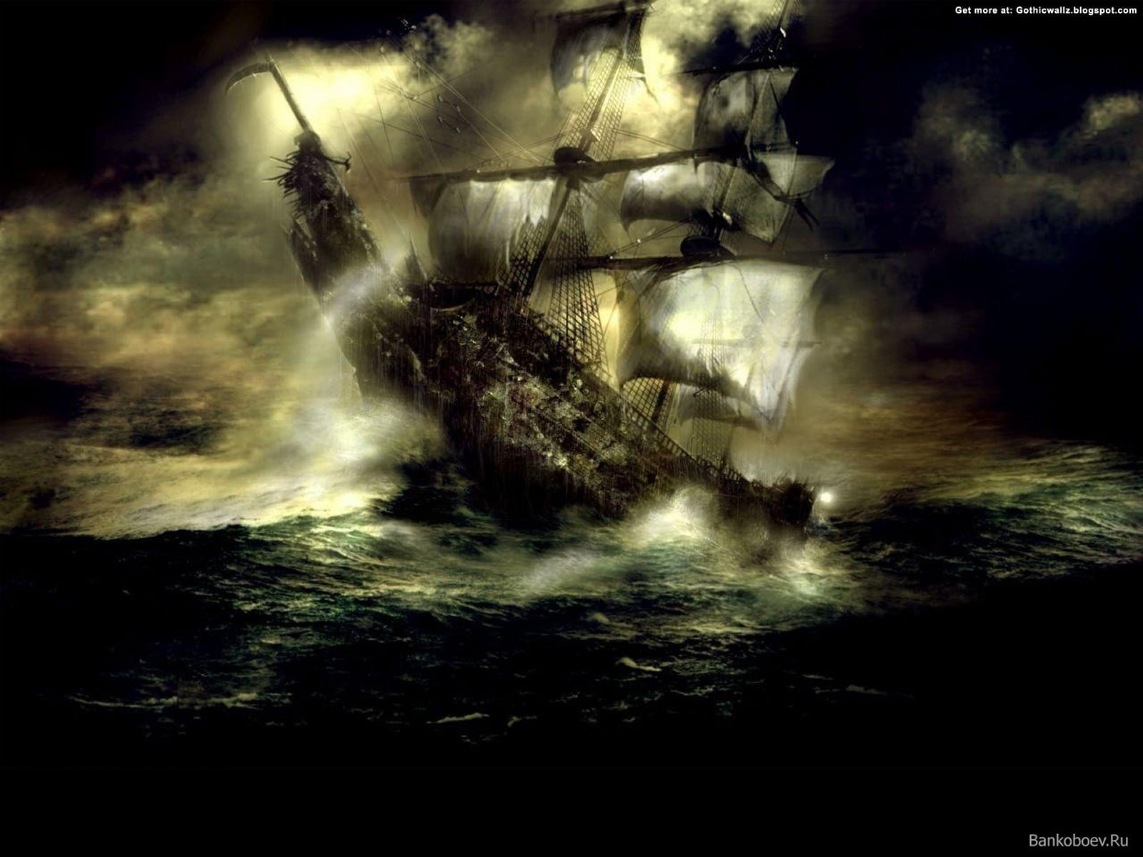 Best Gothic Wallpaper Ship Rough Seas