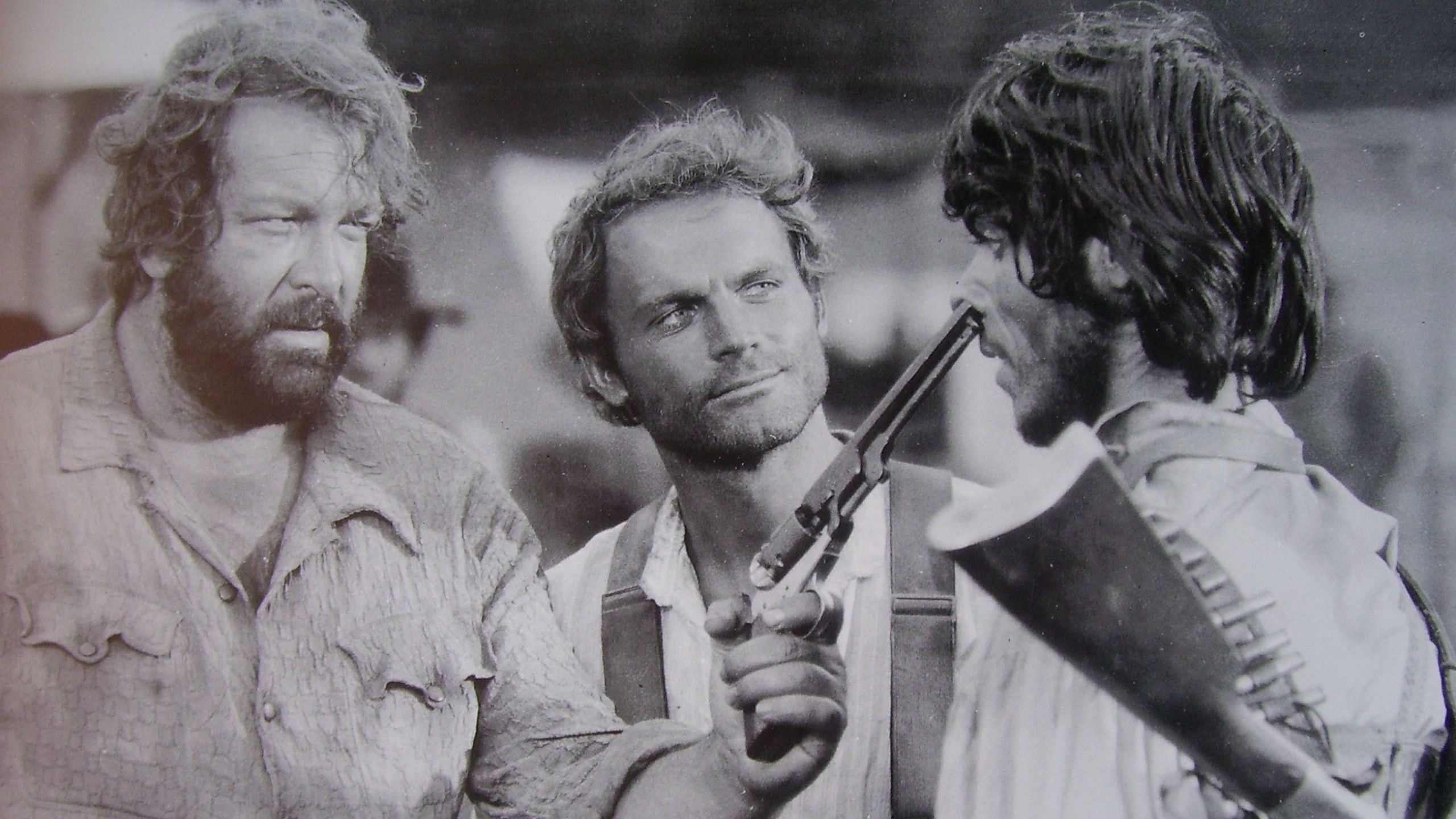 Three men's photo, movies, Terence Hill, Bud Spencer, They Call Me