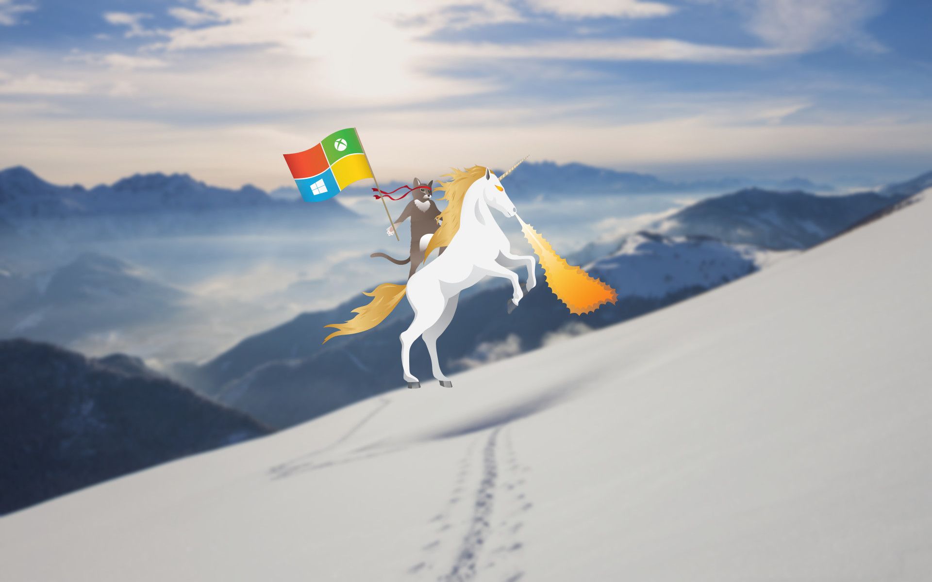Microsoft Cat Unicorn Wallpaper