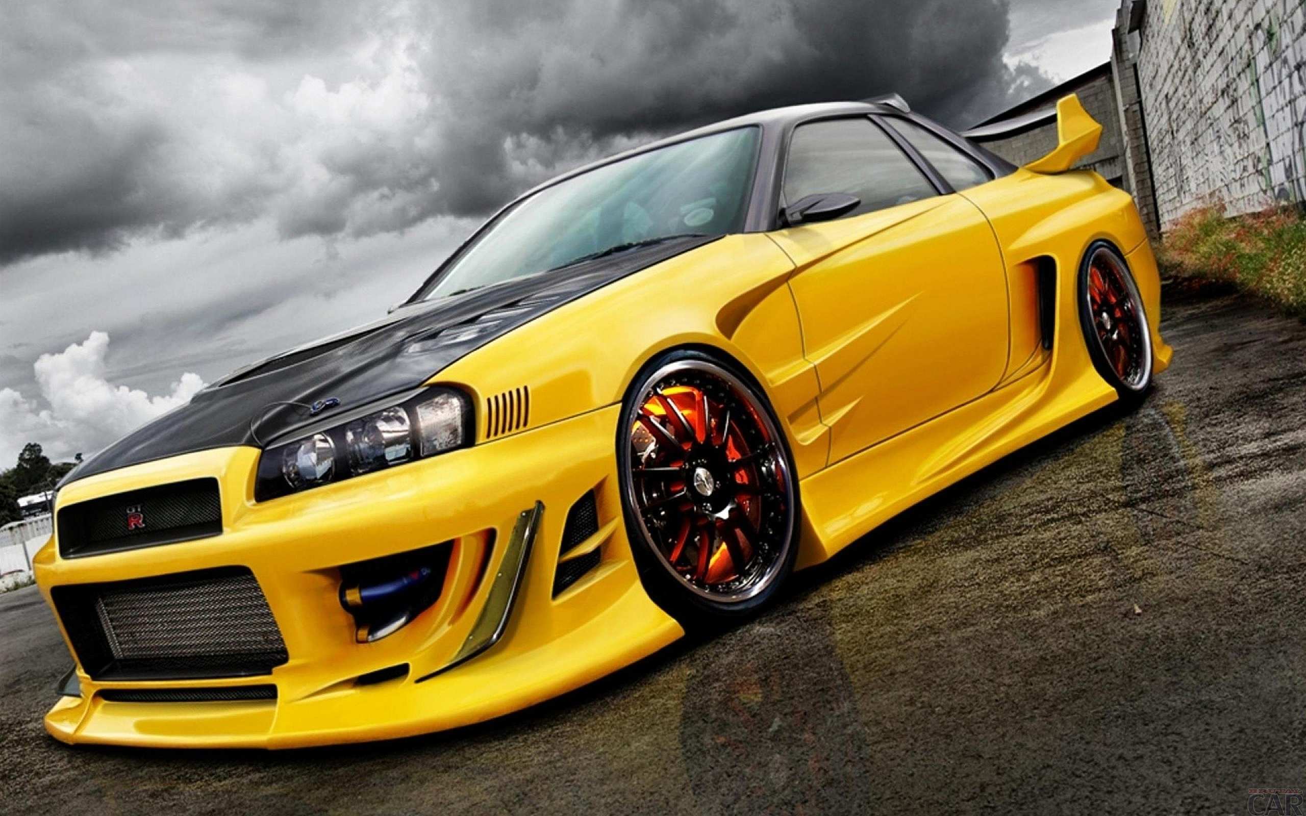 Excellent Nissan Skyline R34. Watch free wide tuned cars wallpaper