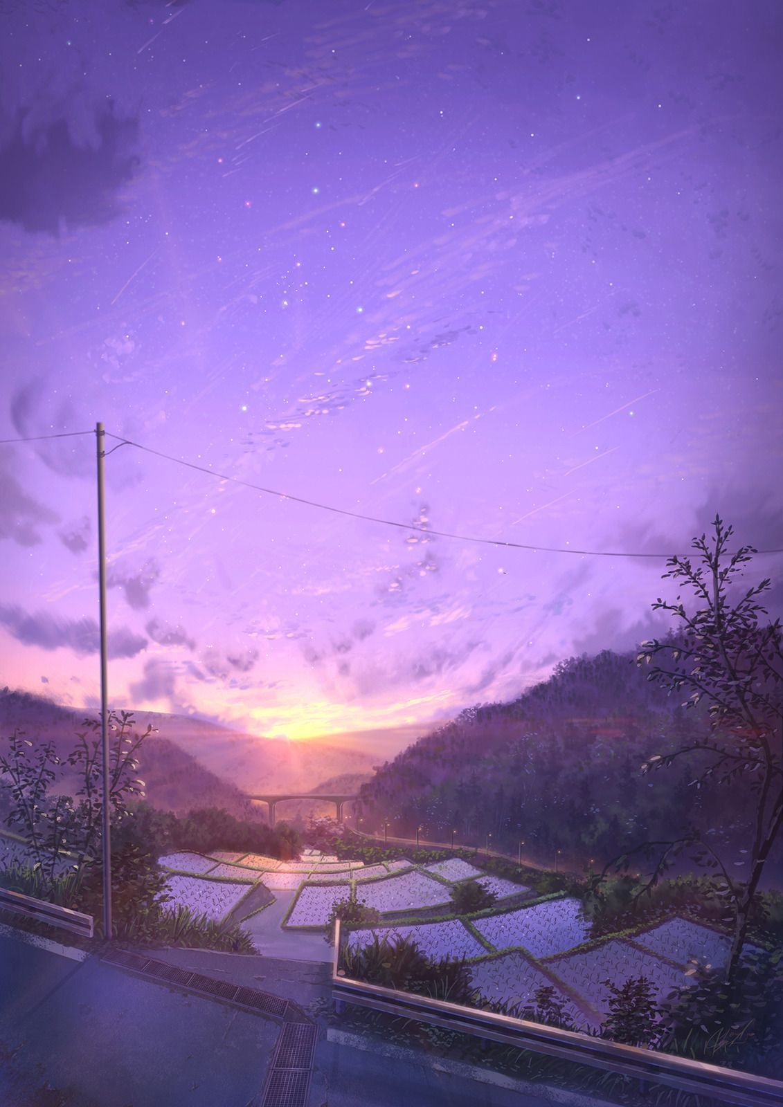 Inspirationally Sane By Art And Music, Photo. Anime scenery, Sky