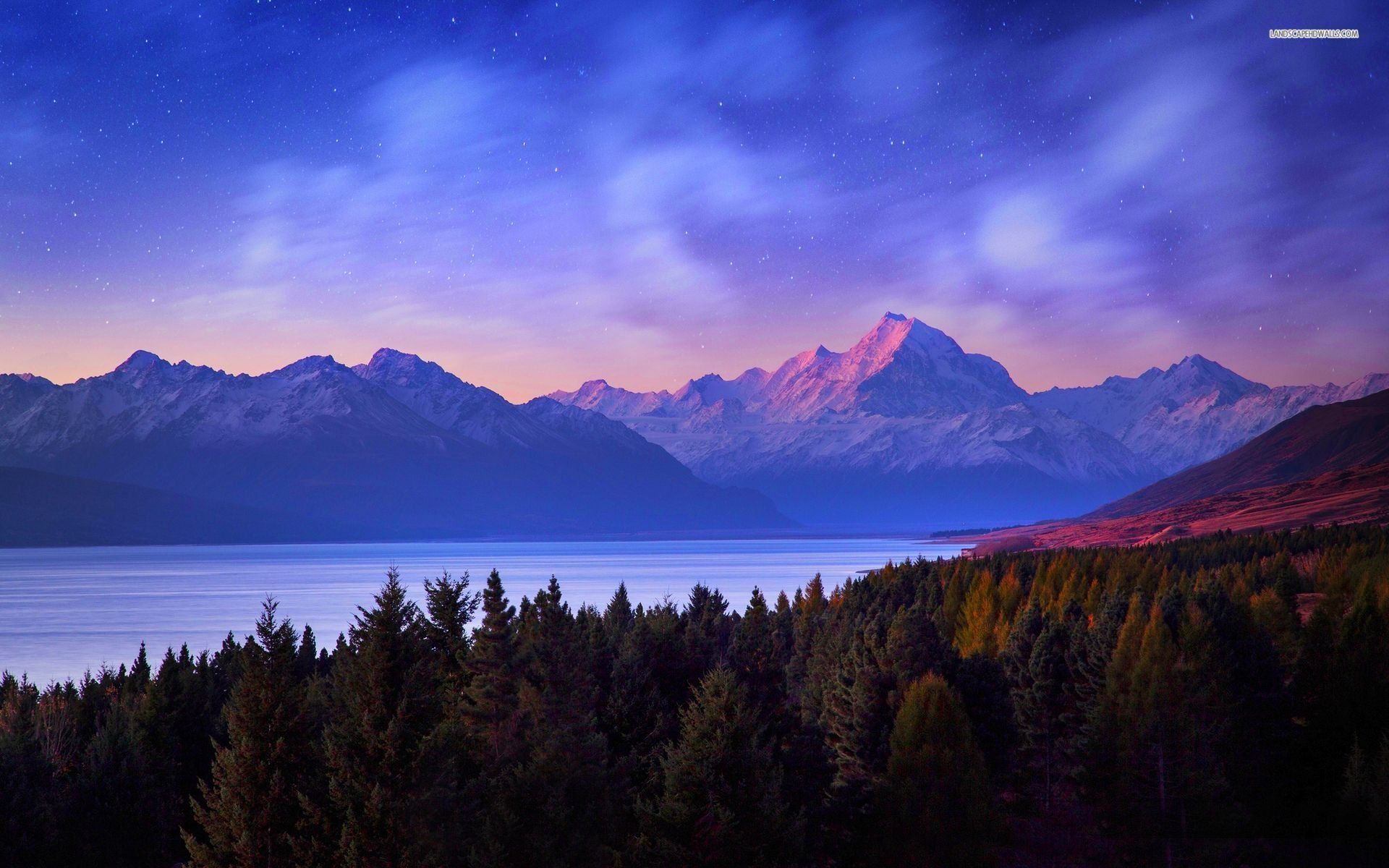 Mountain Wallpaper: High Resolution Night Mountain Wallpaper