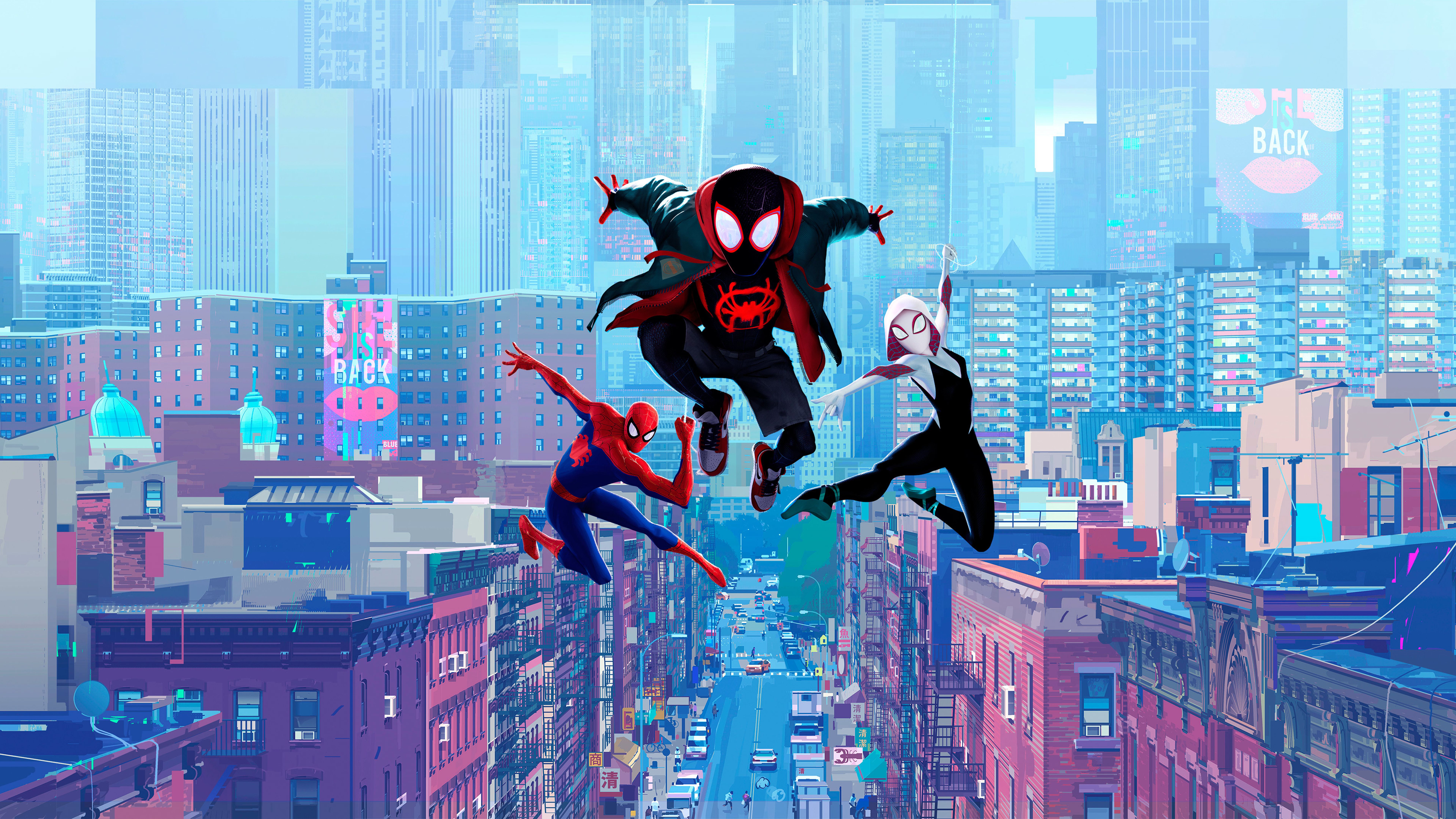 Spider Man Into The Spider Verse 2019 8K Wallpaper, HD