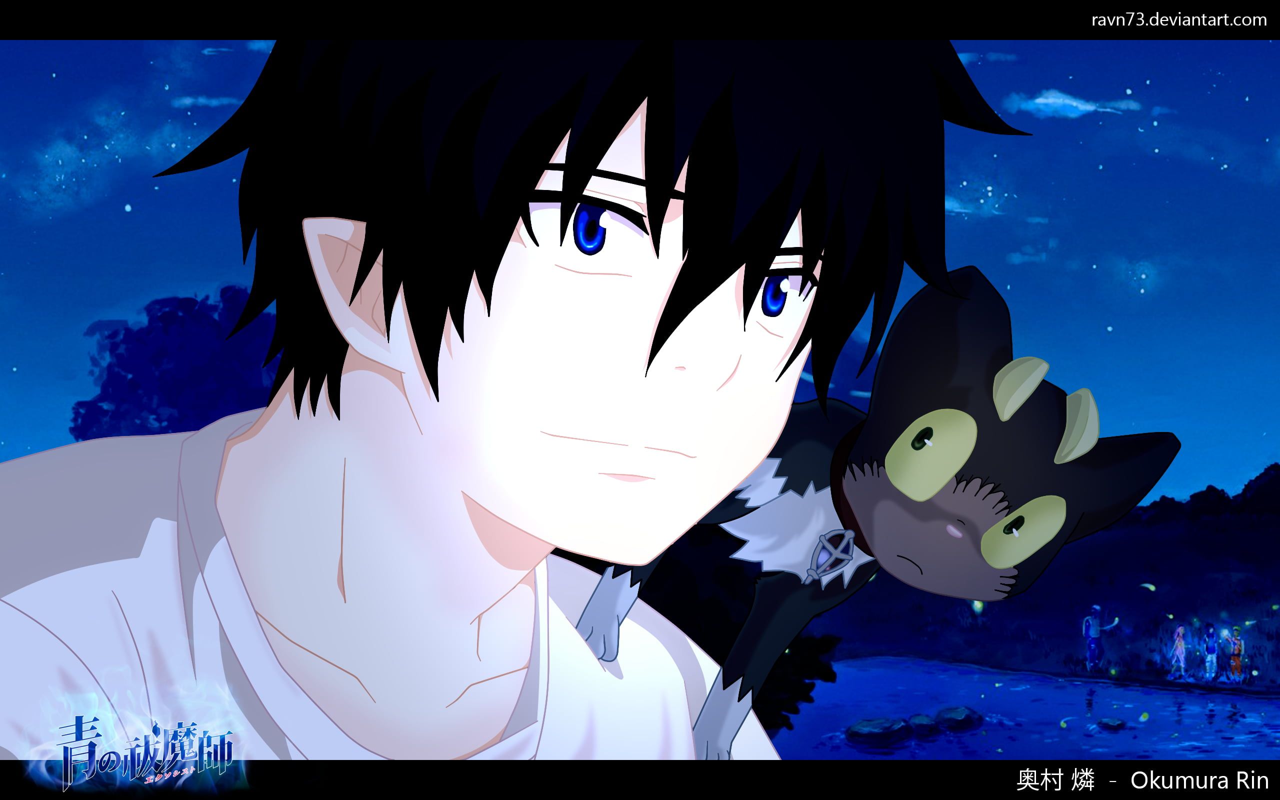 Black Haired Male Anime Character Wallpaper, Anime, Blue Exorcist