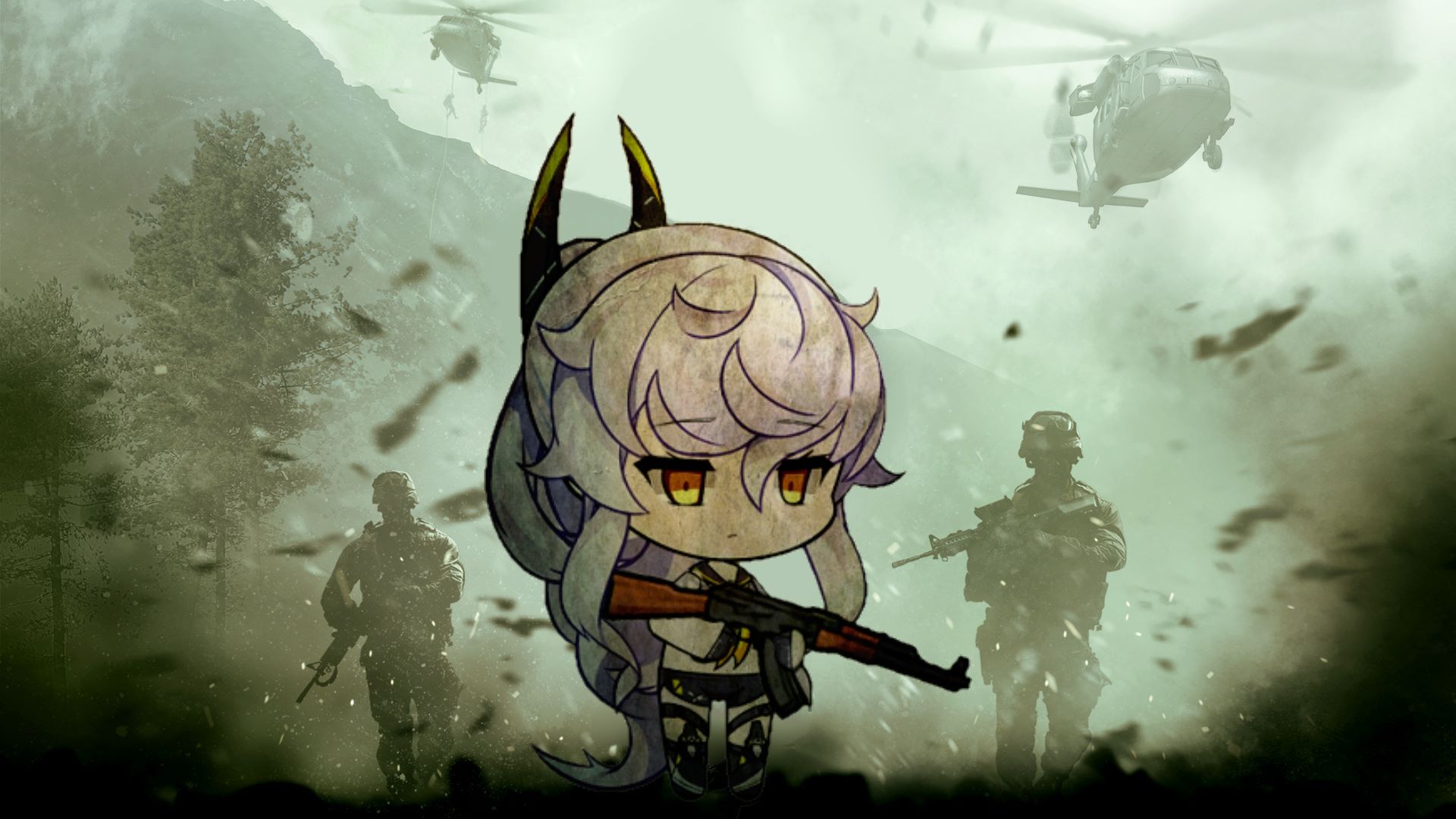 Call of duty Modern Warfare with Purifier wallpaper. Azur Lane