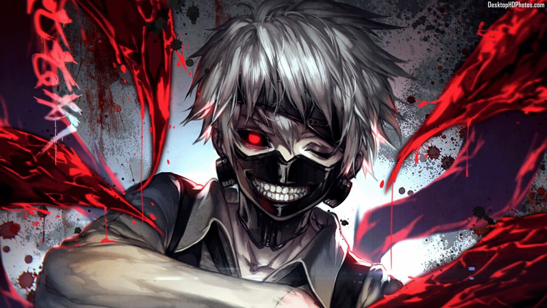 Download Ken kaneki Gaming Anime 4K Wallpaper 