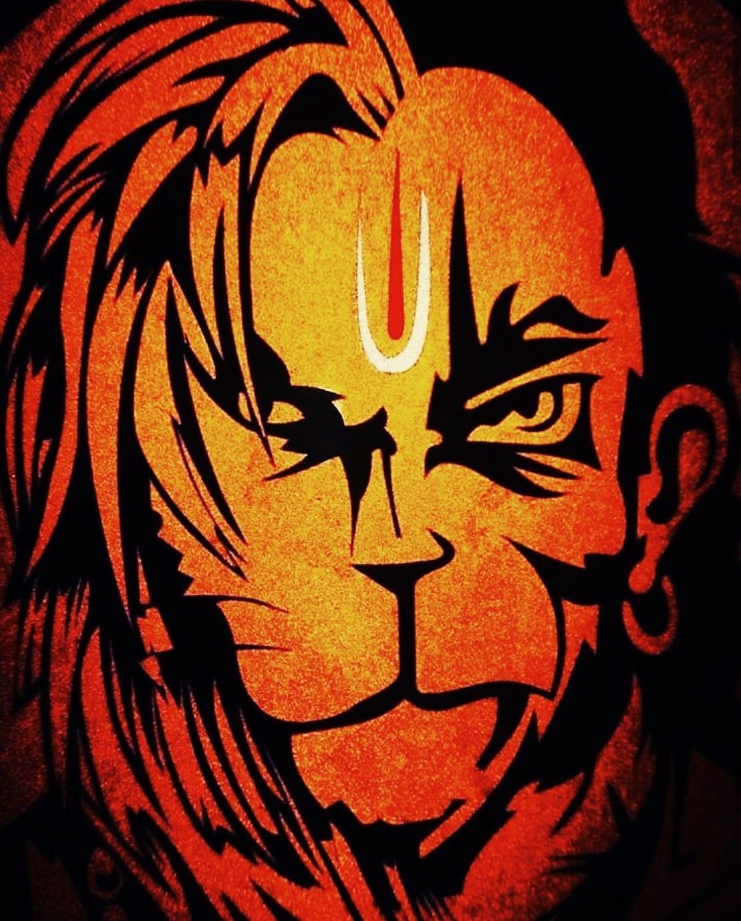 Download Lord Hanuman Hd Three Faces And Multiple Arms Wallpaper |  Wallpapers.com