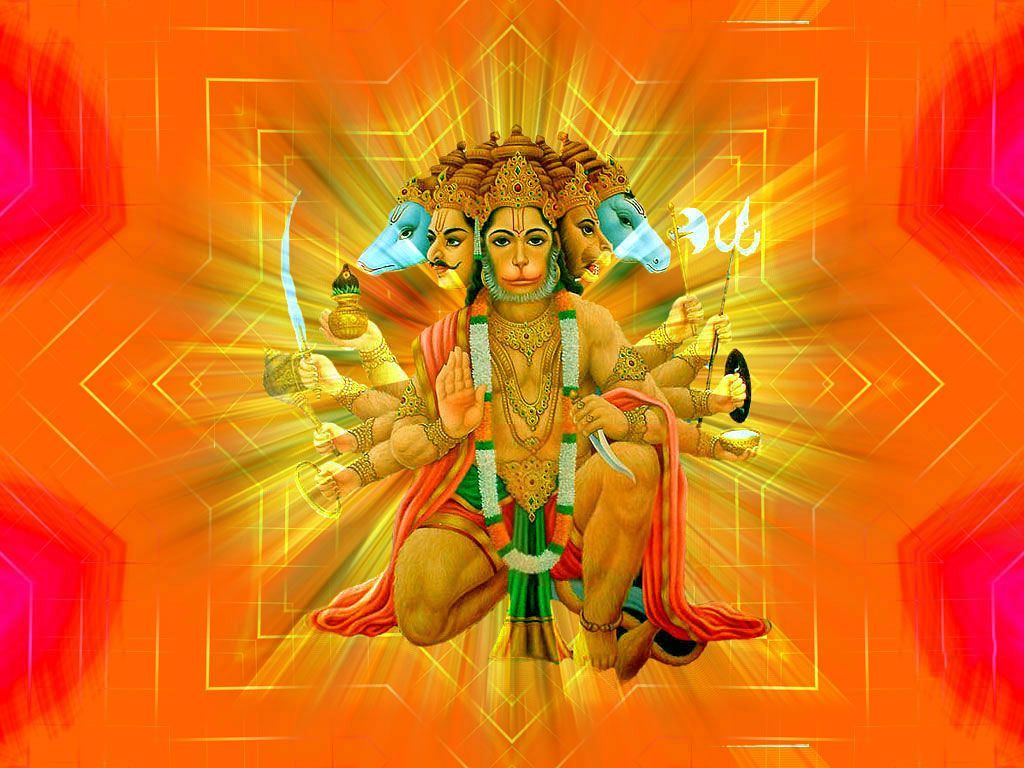 FREE Download Panchmukhi Hanuman Ji Wallpaper. Hanuman wallpaper