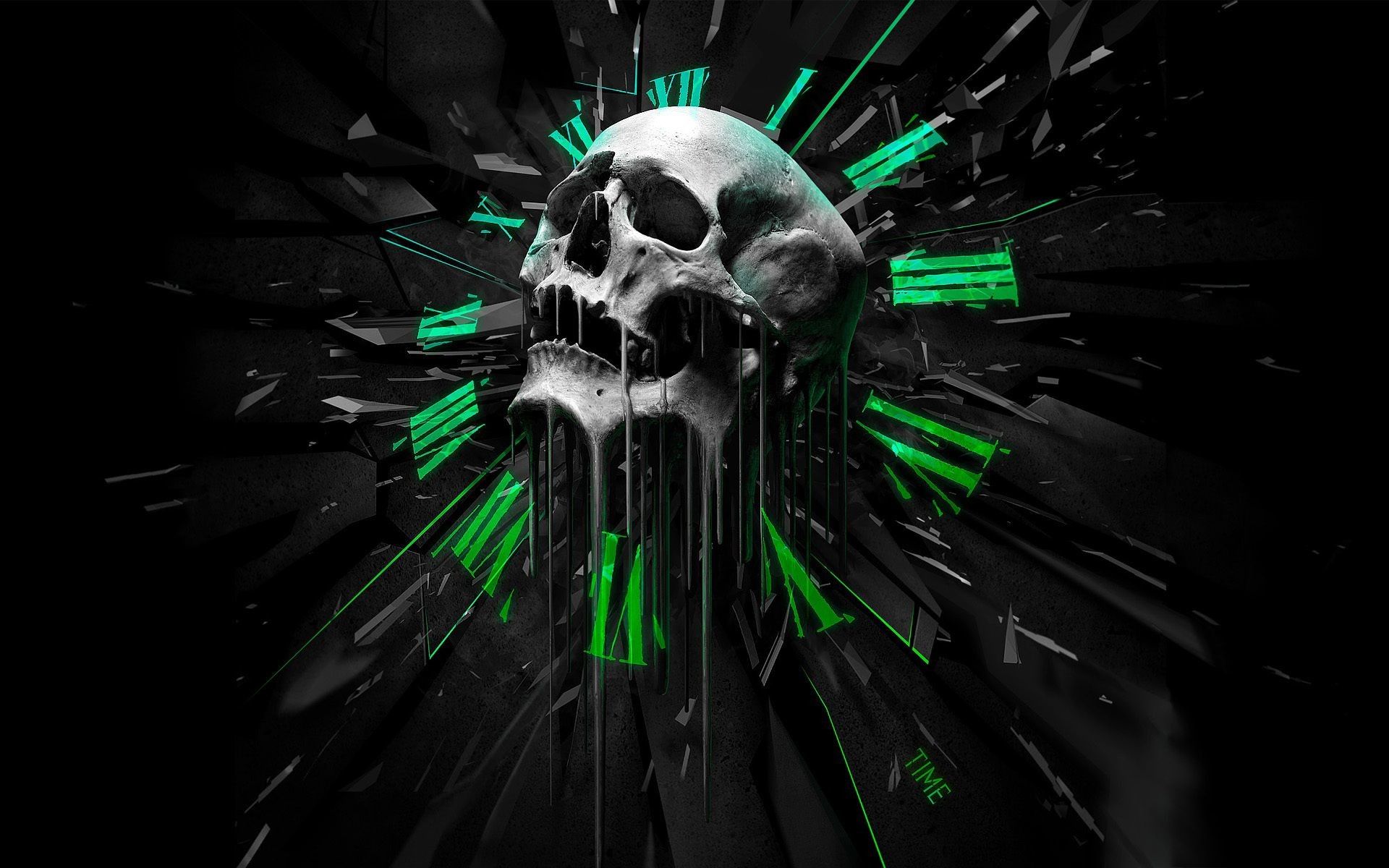 3D Skull Wallpaper
