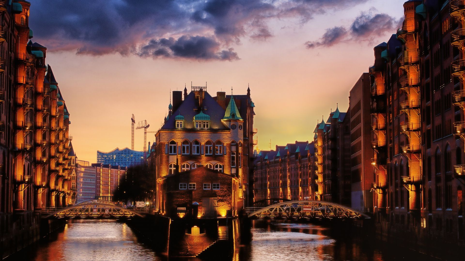 Evening On The Canal Wallpapers Wallpaper Cave