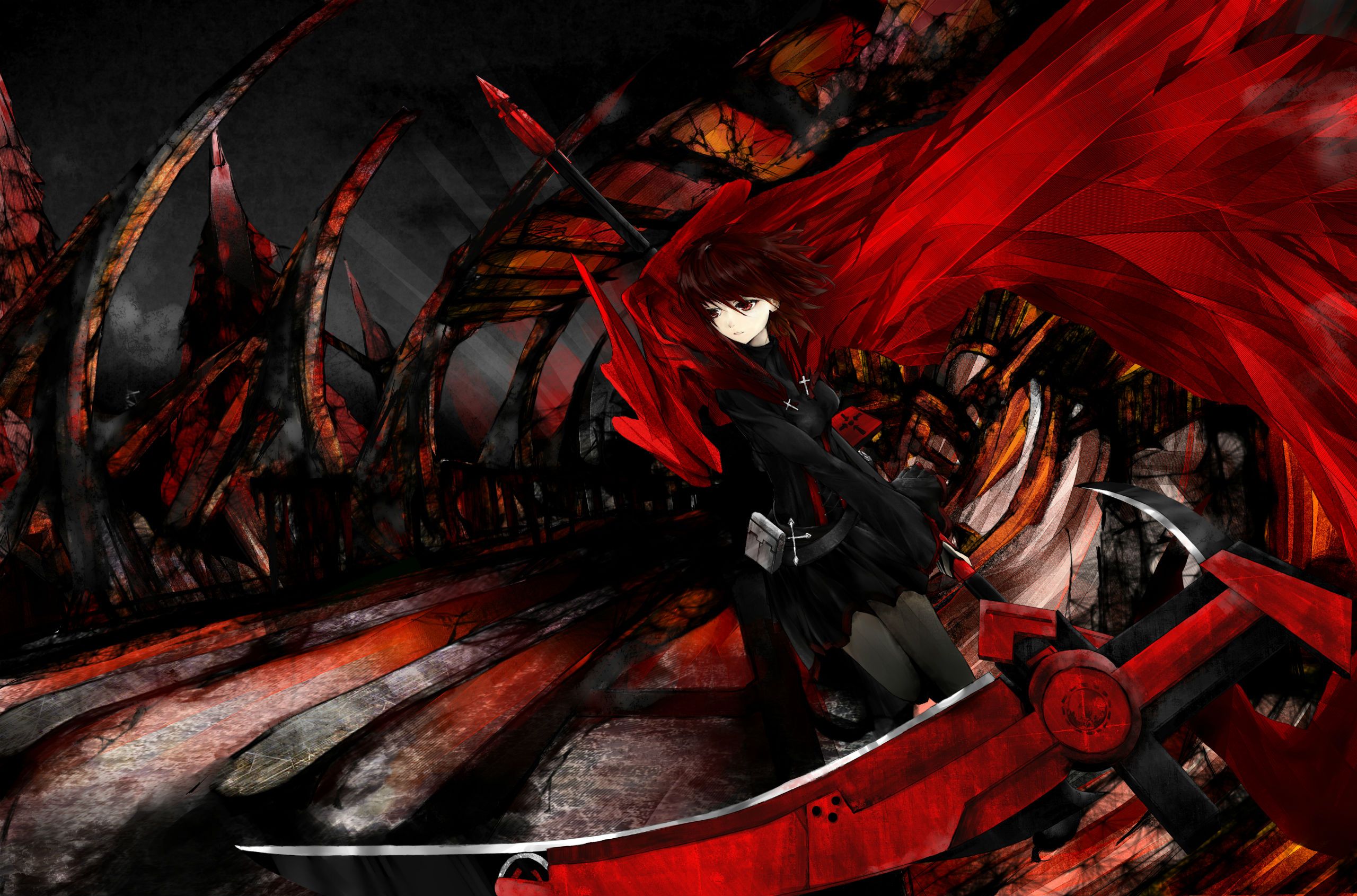 4557074 weapon, RWBY, scythe, Ruby Rose (character), anime girls, anime -  Rare Gallery HD Wallpapers