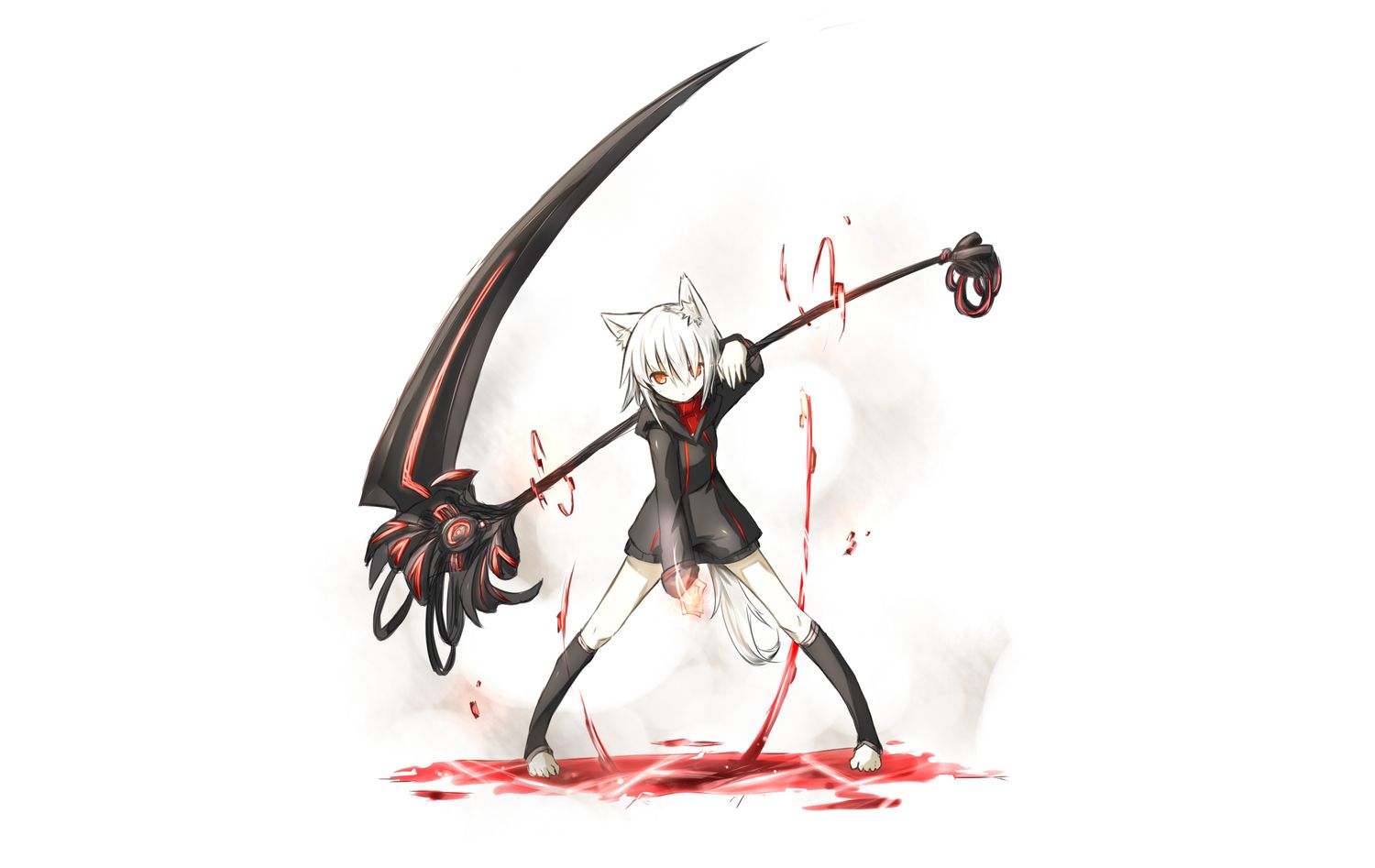 anime girl with scythe base
