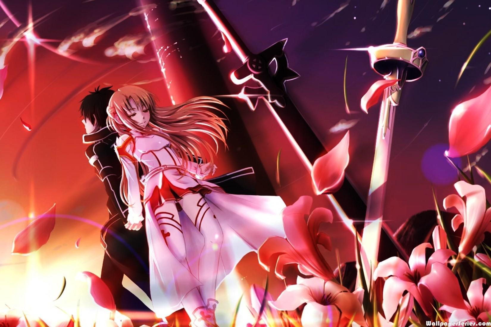 Hd Kirito And Asuna Anime Sword Art Online Wallpaper Art