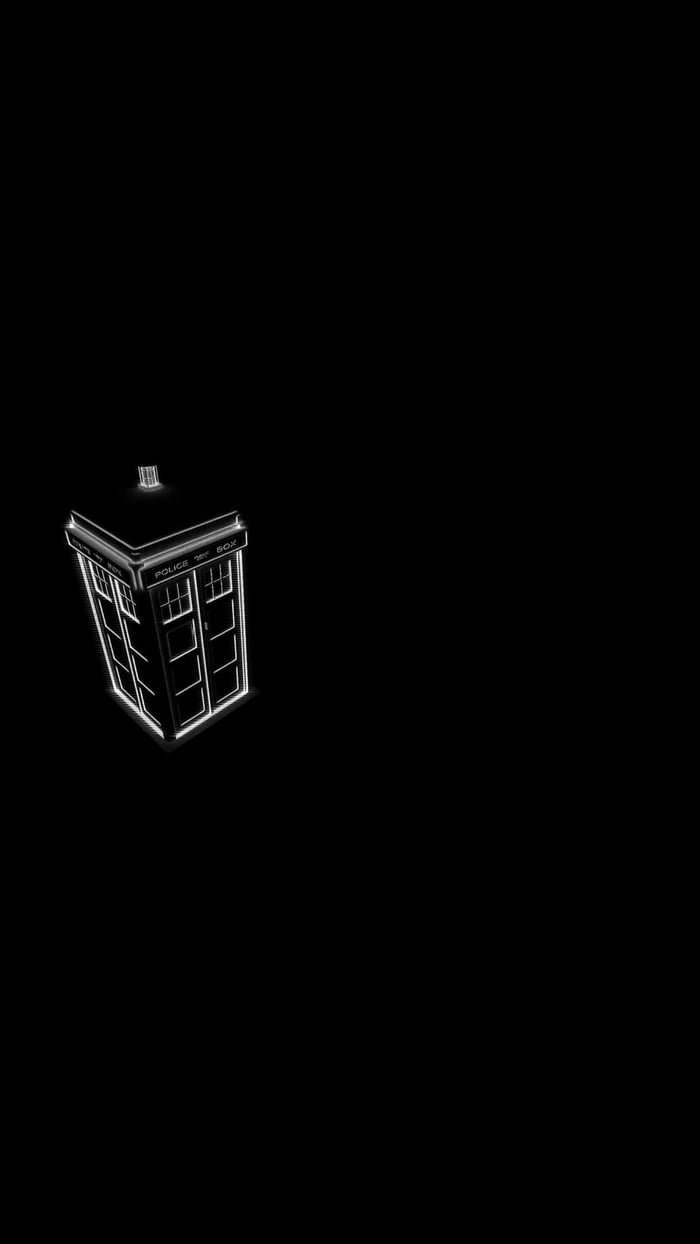 Improved version of the TARDIS AMOLED wallpaper