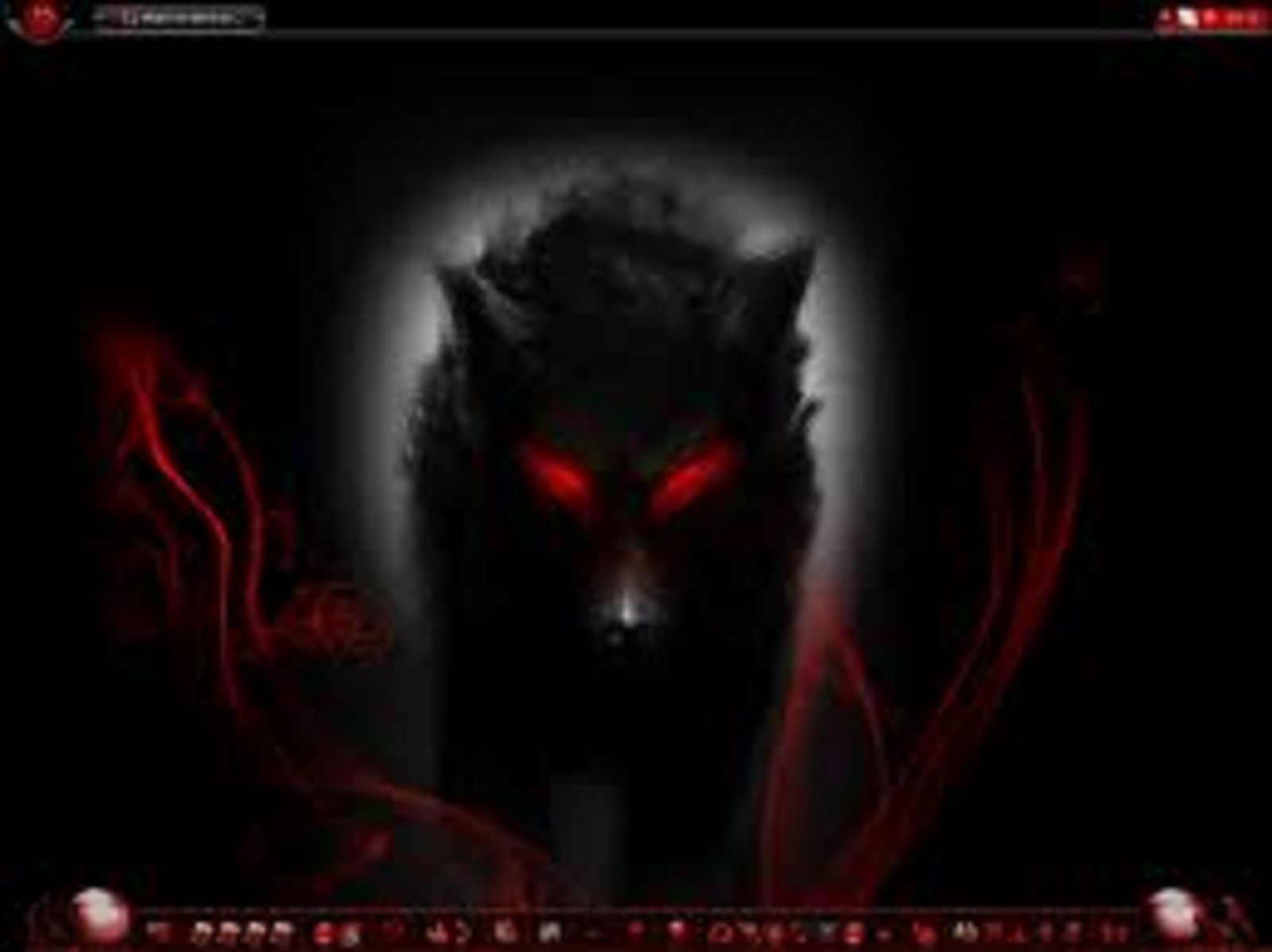 dark wolf. Demon wolf, Wolf with red eyes