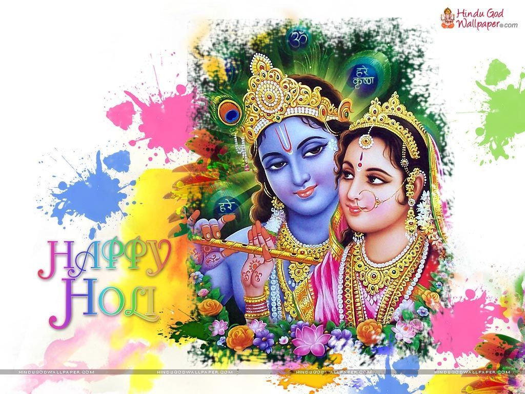 Krishna Holi Wallpaper and Photo. Holi image, Holi wishes