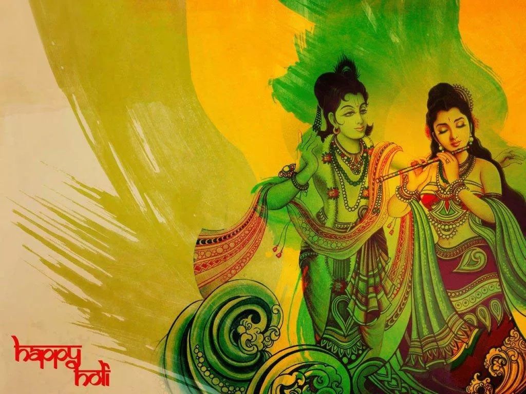 Holi 2019 Radha Krishna Image HD Wallpaper Photo Picture 3D