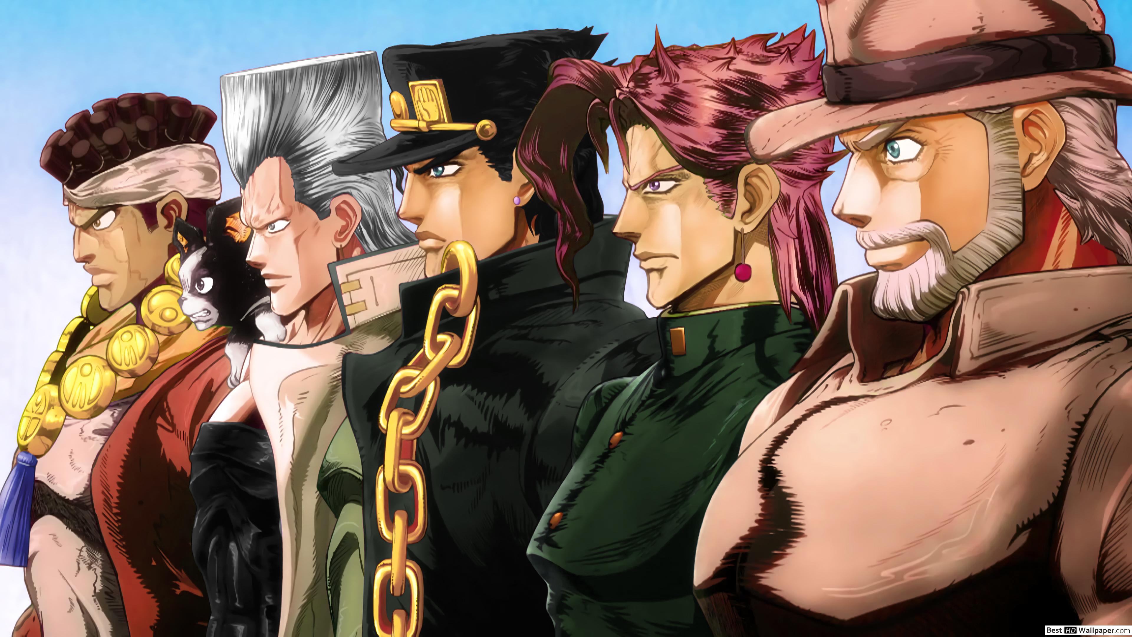 Stardust Crusaders of JoJo's Bizarre Adventure 4K wallpaper download