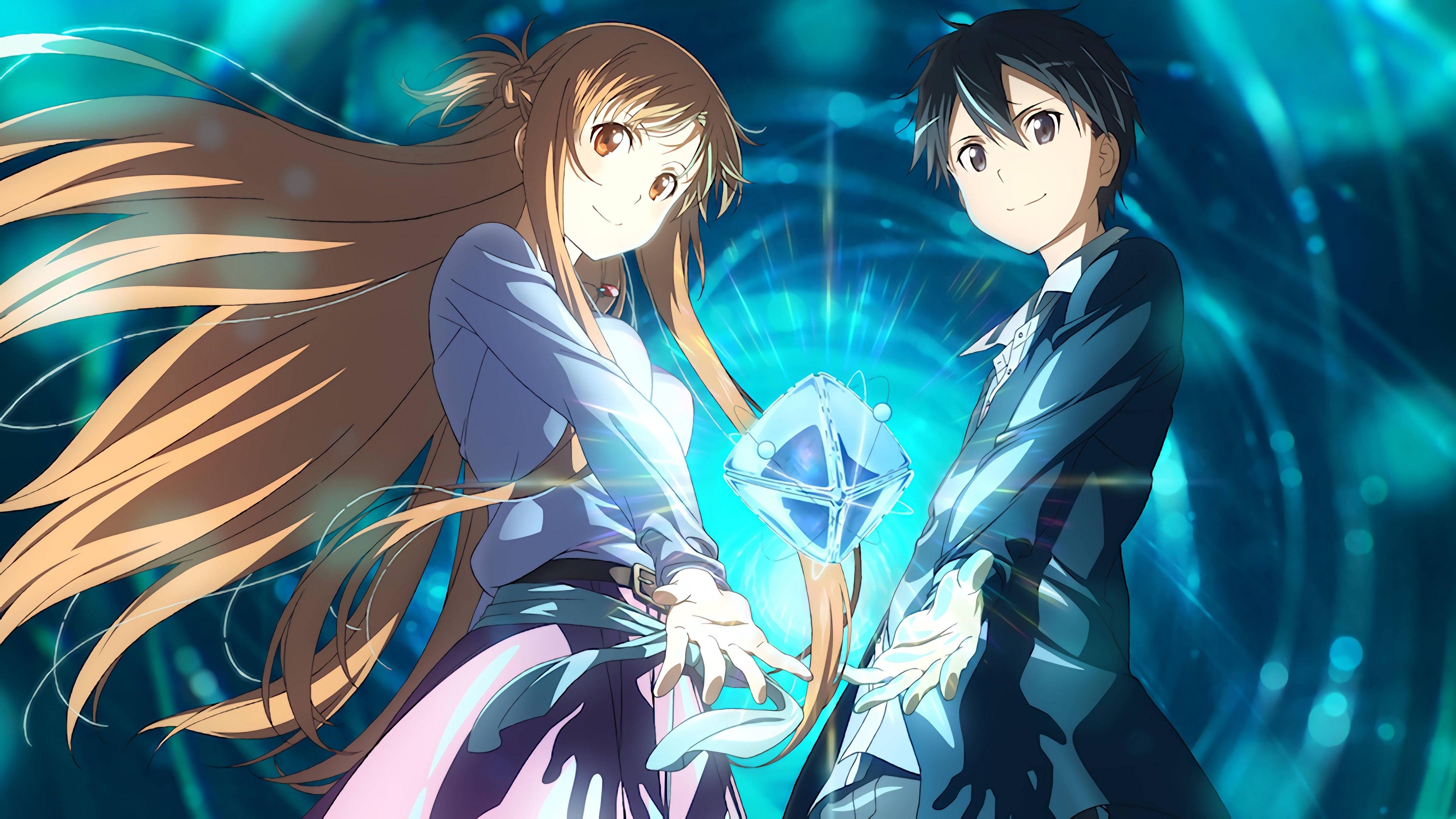 Wallpaper anime, anime couple, Sword Art Online Movie: Ordinal