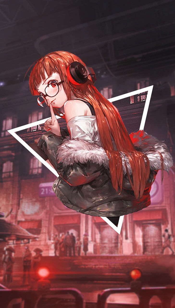 HD Wallpaper: Anime, Anime Girls, Picture In Picture, Neon